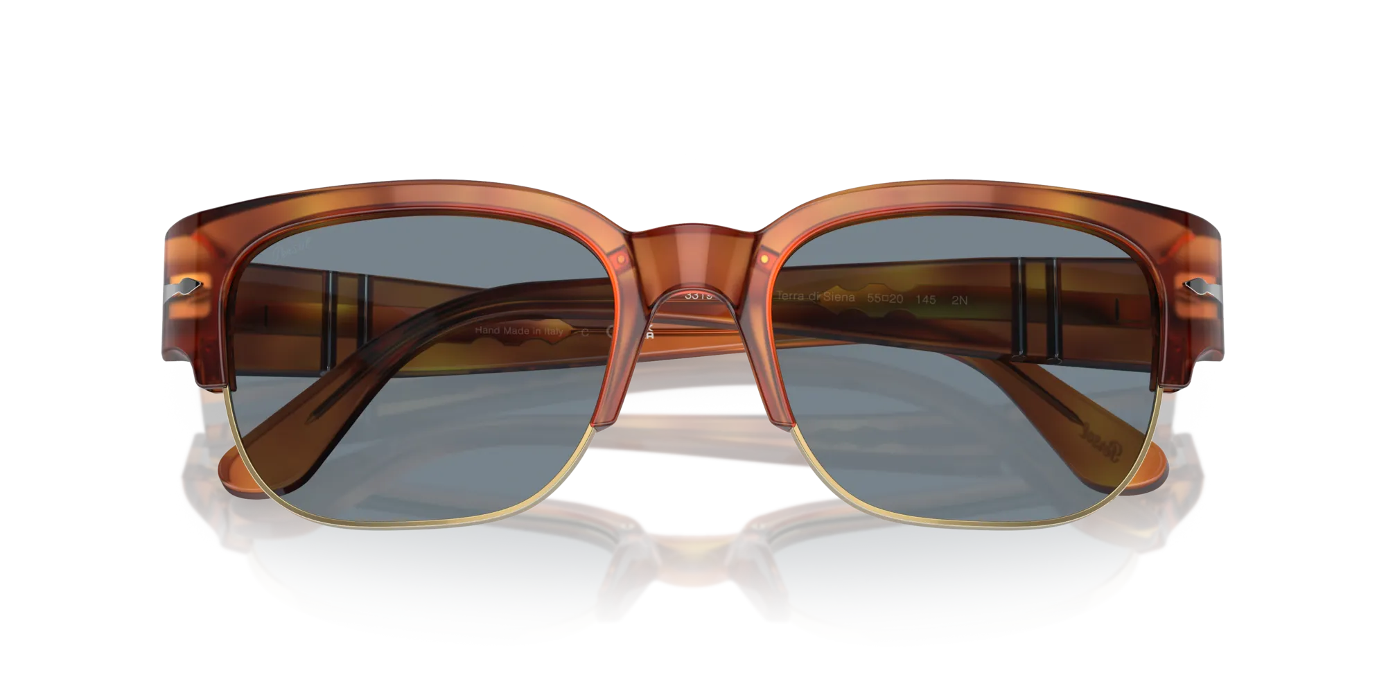 Persol Persol PO3319S Tom 96/56 Occhiali da sole Havana Azzurro Normale - immagine 2