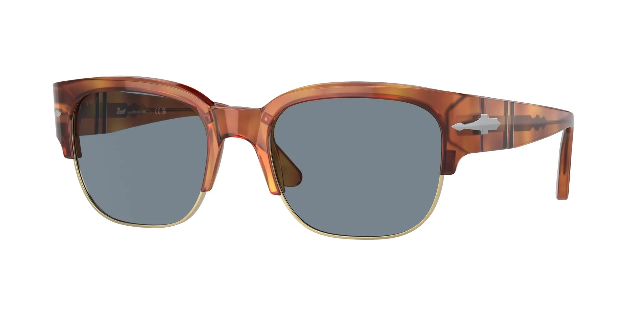 Persol Persol PO3319S Tom 96/56 Occhiali da sole Havana Azzurro Normale - immagine 1