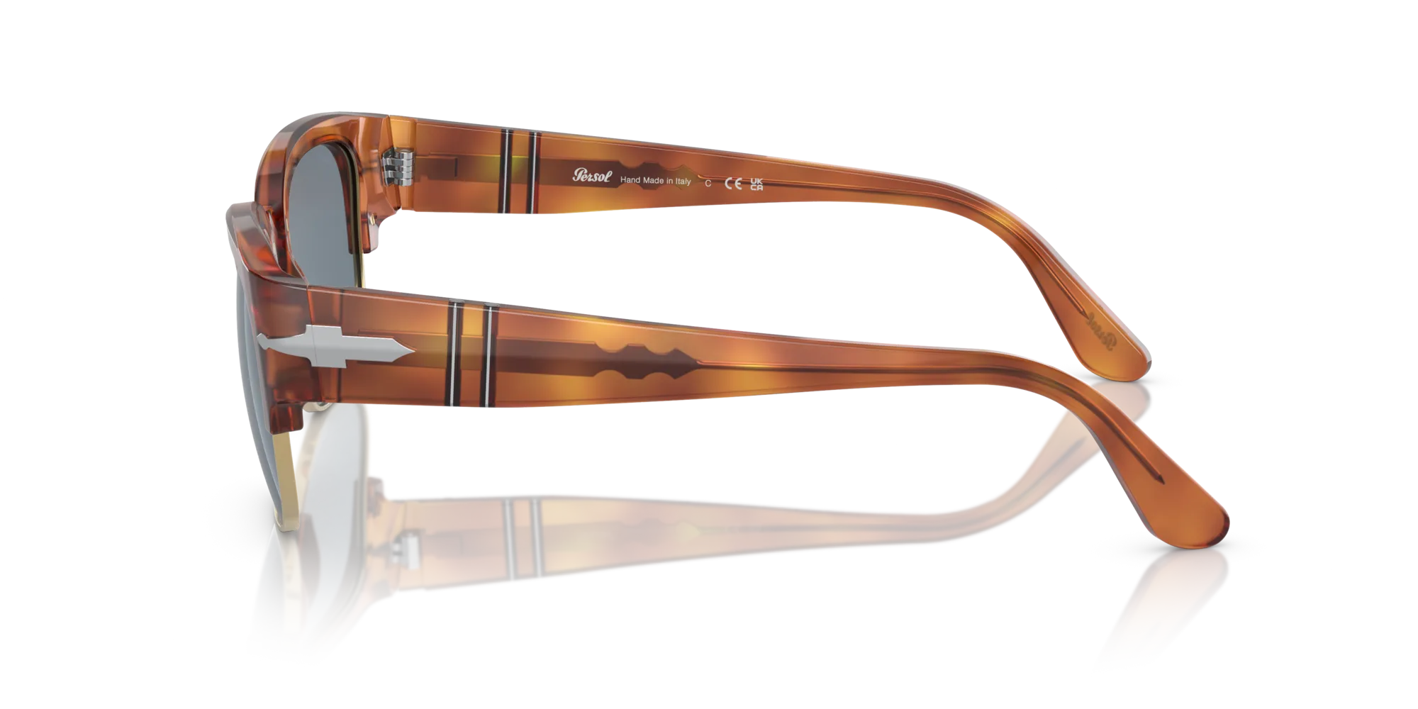 Persol Persol PO3319S Tom 96/56 Occhiali da sole Havana Azzurro Normale - immagine 4
