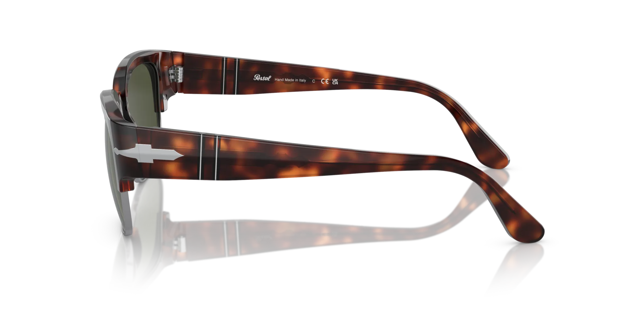 Persol PO3319S TOM 24/31 Occhiali da sole Acetato Tartaruga Verde Pillow Normale - immagine 4