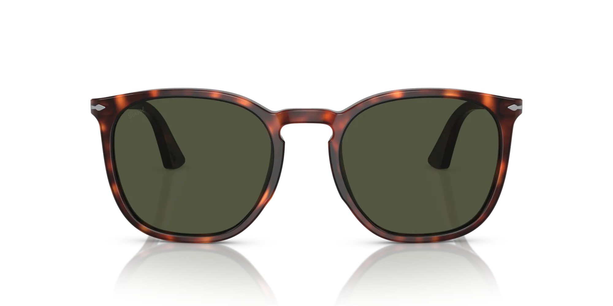 Persol PO3316S 24/31 Occhiali da sole Acetato Tartaruga Verde Rotonda Normale - immagine 3