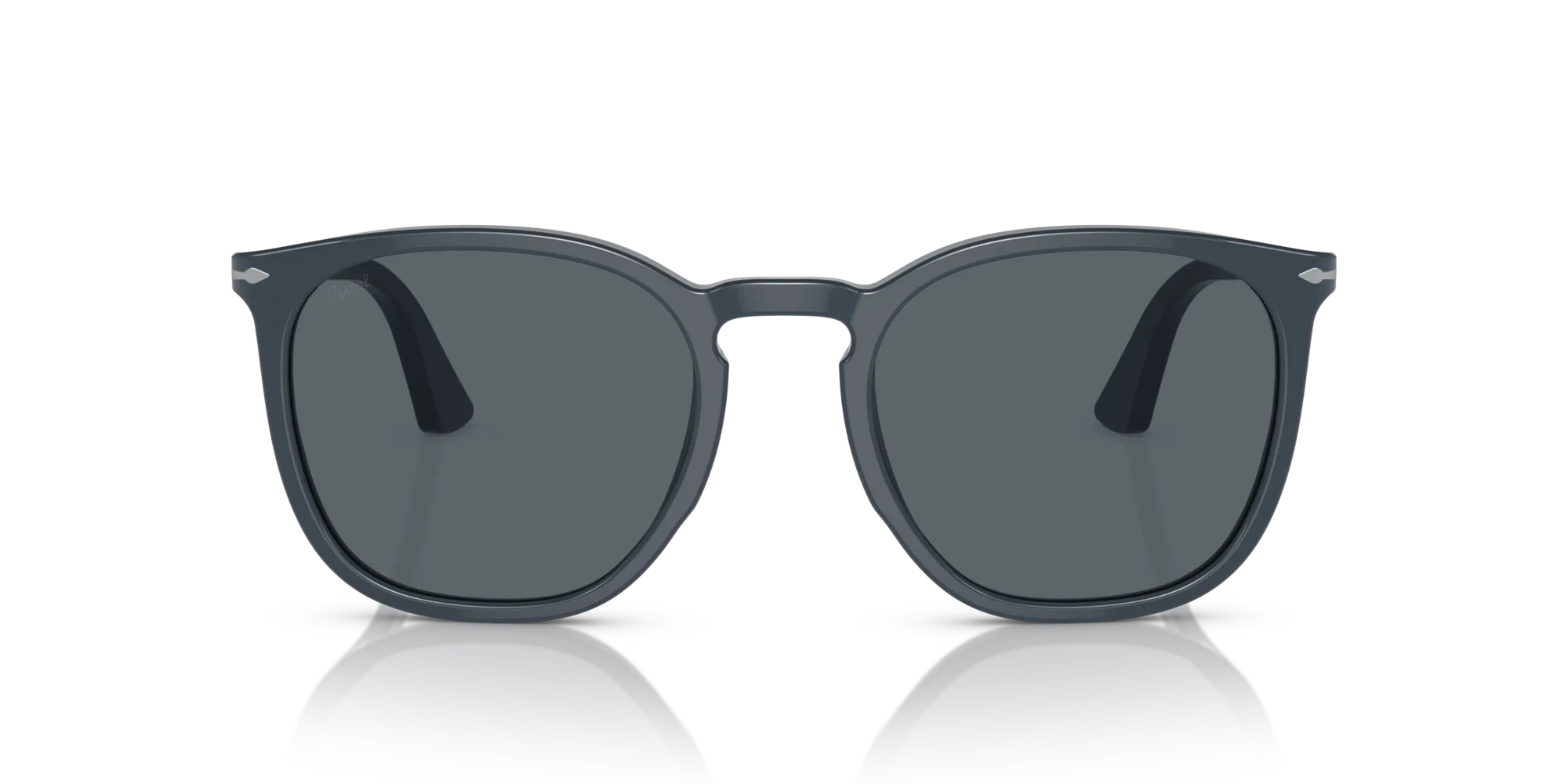 Persol PO3316S 1186R5 Occhiali da sole Acetato Blu Blu Rotonda Normale - immagine 3