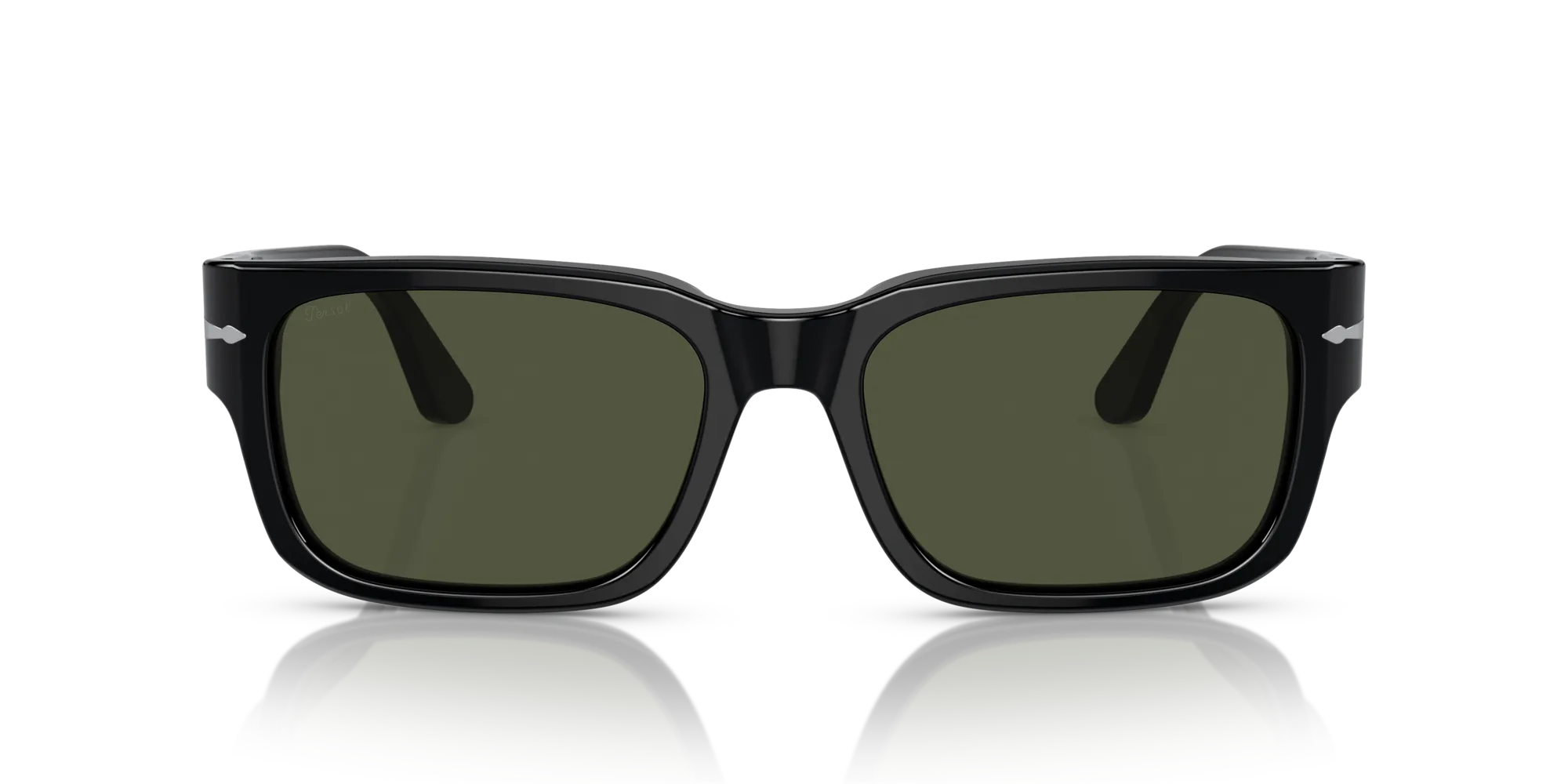 Persol PO3315S 95/31 Occhiali da sole Acetato Nero Verde Squadrata Normale - immagine 3