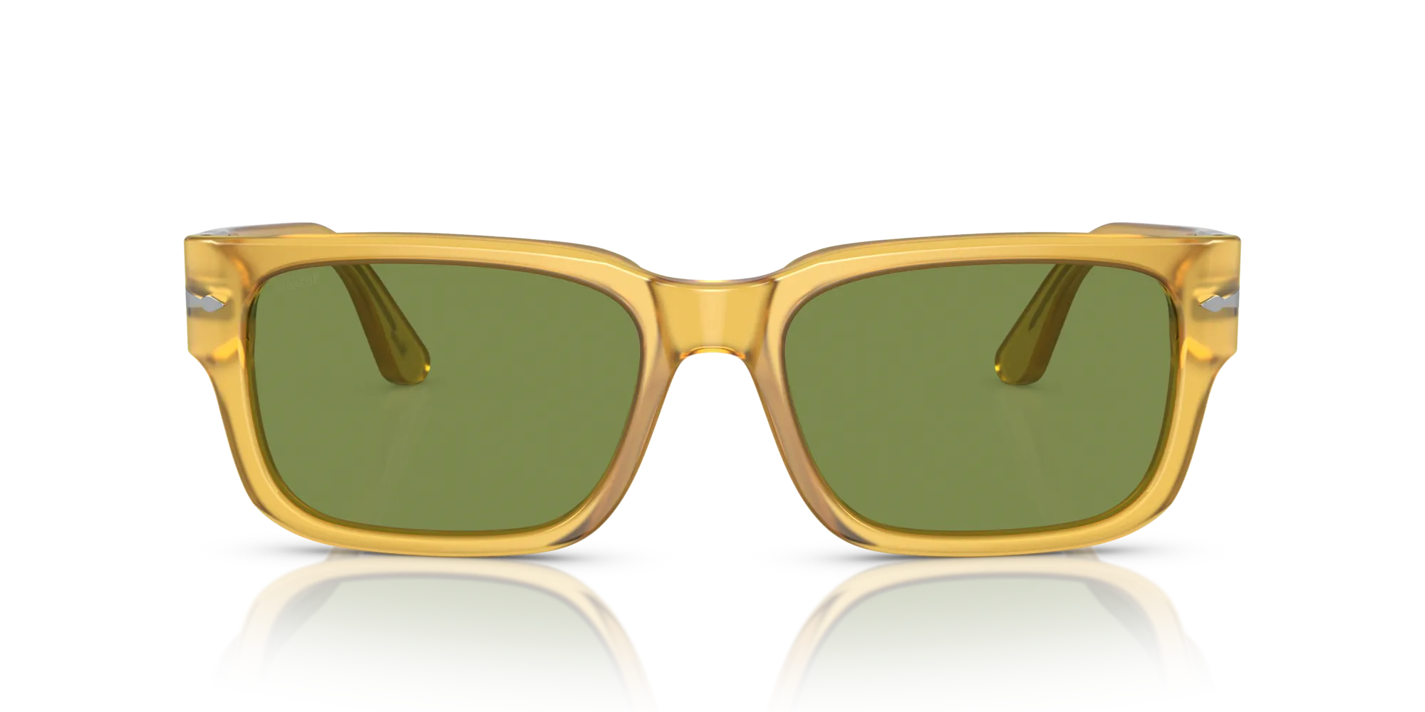 Persol PO3315S 204/4E Occhiali da sole Acetato Giallo Verde Squadrata Normale - immagine 3