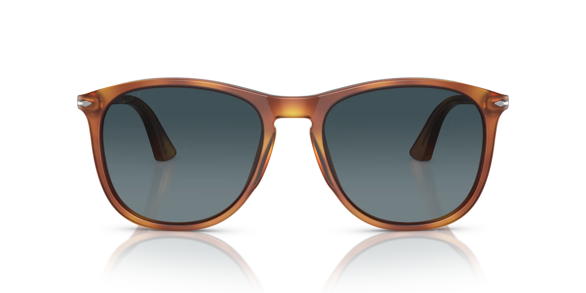 Persol PO3314S 96/S3 Occhiali da sole Acetato Marrone Blu Pillow Polarizzata Sfumato - immagine 3