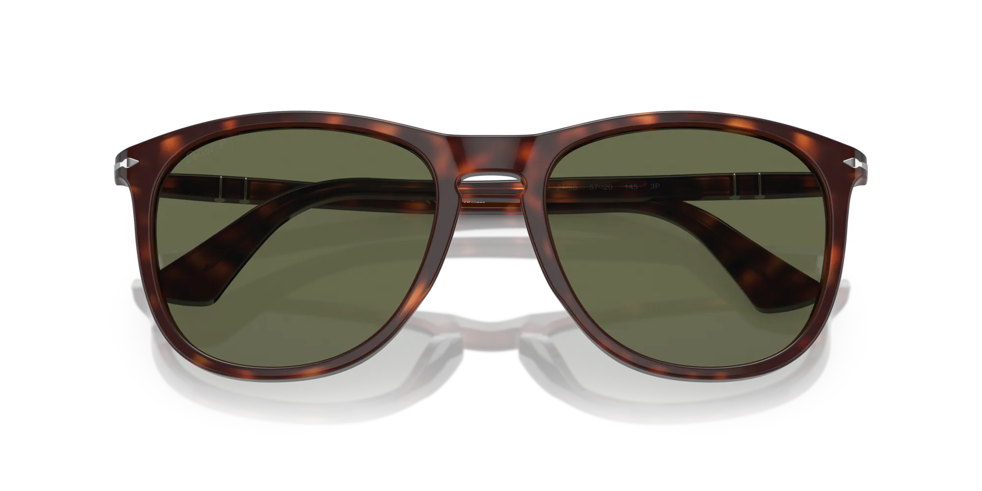 Persol PO3314S 24/58 Occhiali da sole Acetato Tartaruga Verde Pillow Polarizzata - immagine 2