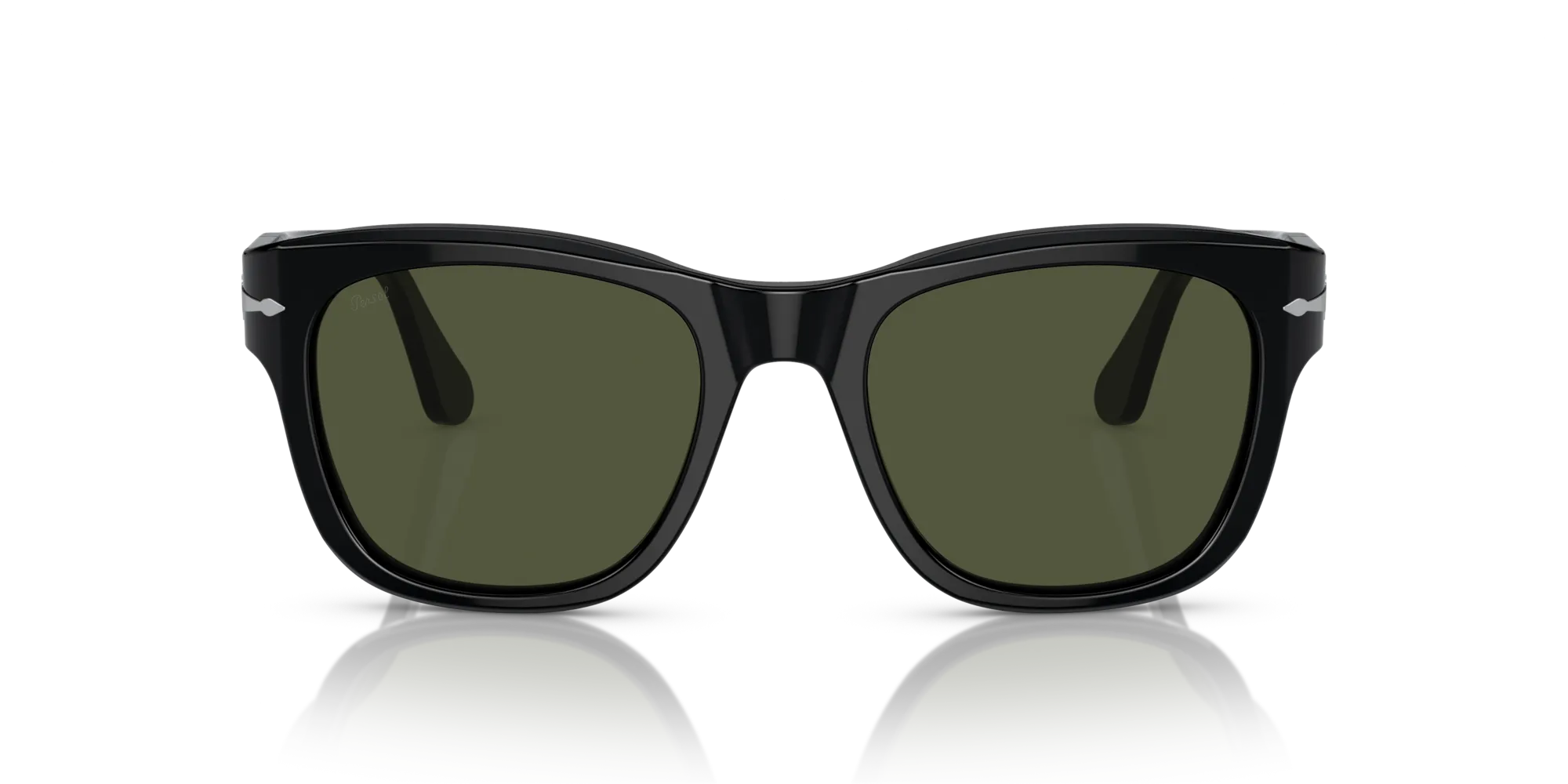 Persol PO3313S 95/31 Occhiali da sole Acetato Nero Verde Squadrata Normale - immagine 3