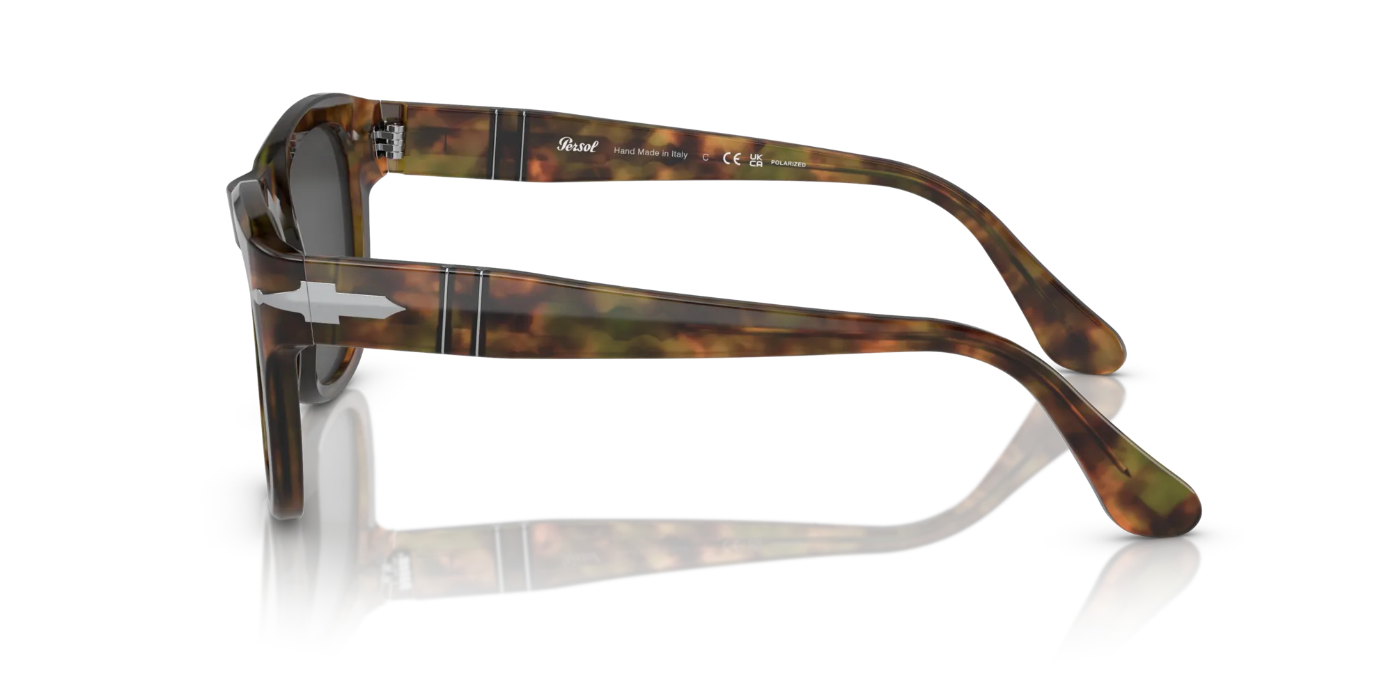 Persol PO3313S 108/48 Occhiali da sole Acetato Tartaruga Grigio Squadrata Polarizzata - immagine 4