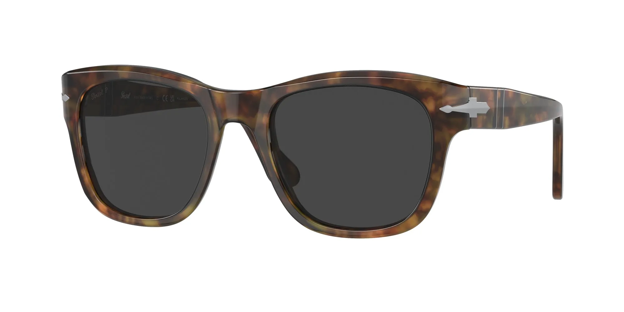 Persol PO3313S 108/48 Occhiali da sole Acetato Tartaruga Grigio Squadrata Polarizzata - immagine 1