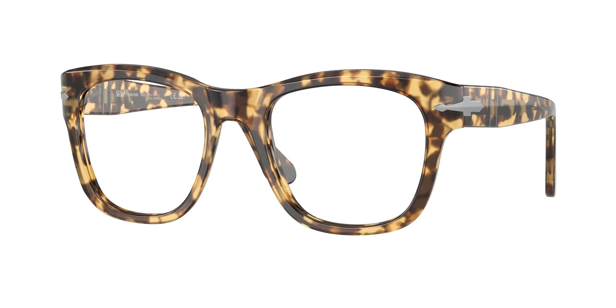 Persol PO3313S 1056GI Occhiali da sole Acetato Tartaruga Marrone Squadrata Fotocromatiche Fotocromatico - immagine 1
