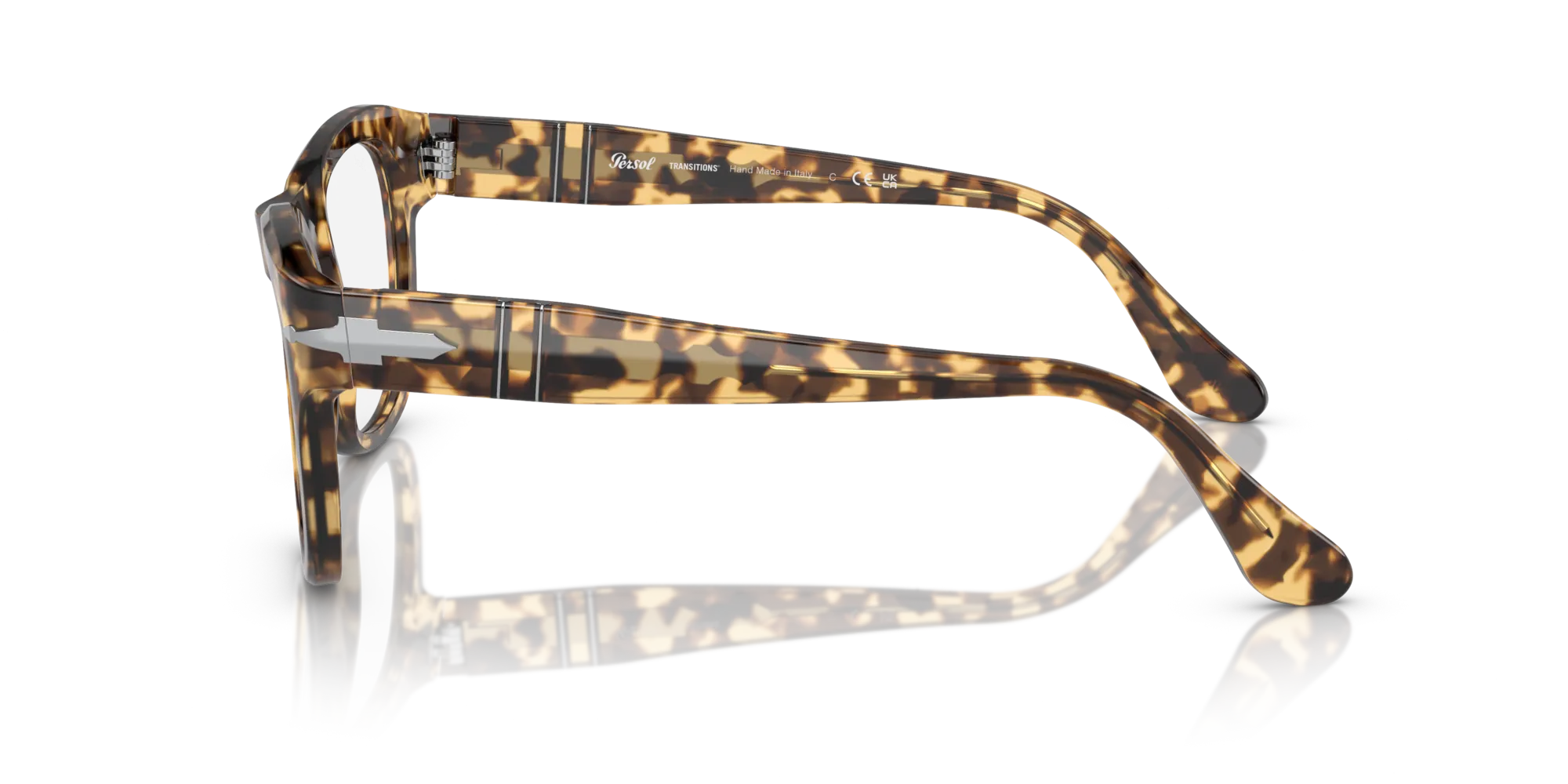 Persol PO3313S 1056GI Occhiali da sole Acetato Tartaruga Marrone Squadrata Fotocromatiche Fotocromatico - immagine 4