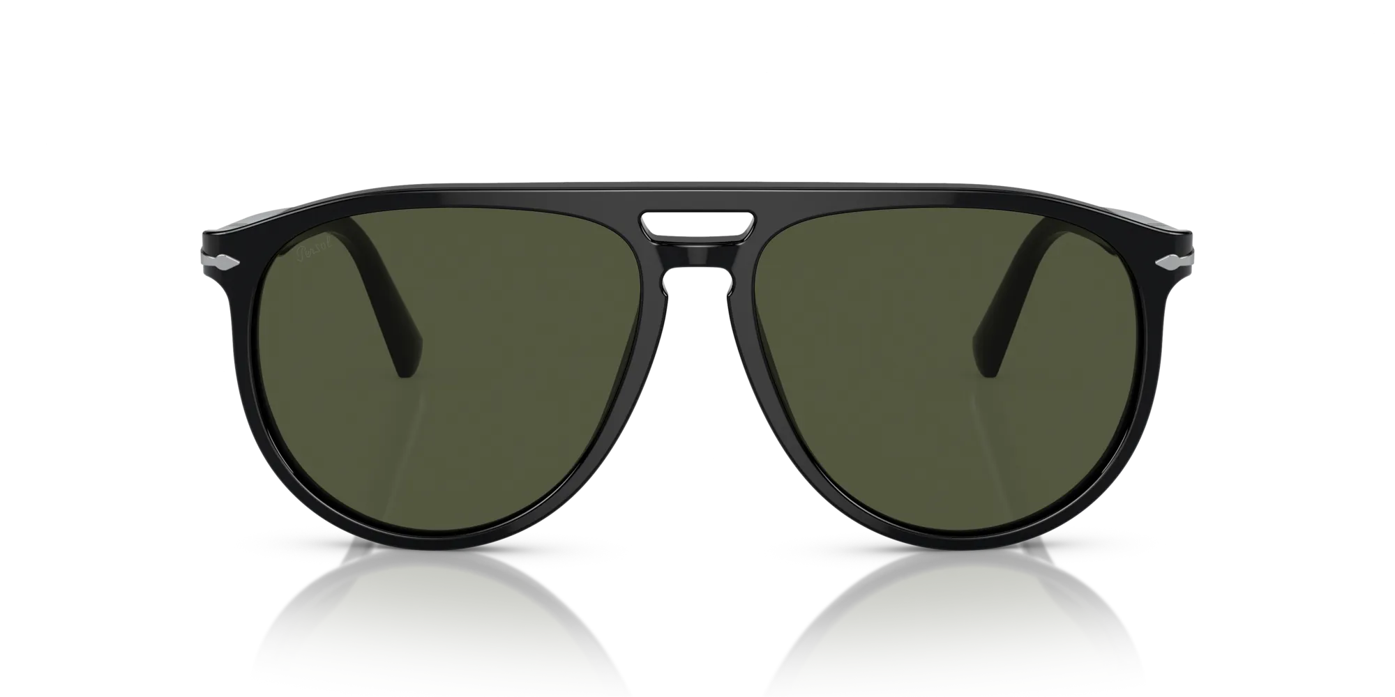 Persol PO3311S 95/31 Occhiali da sole Acetato Nero Verde Pilot Normale - immagine 3
