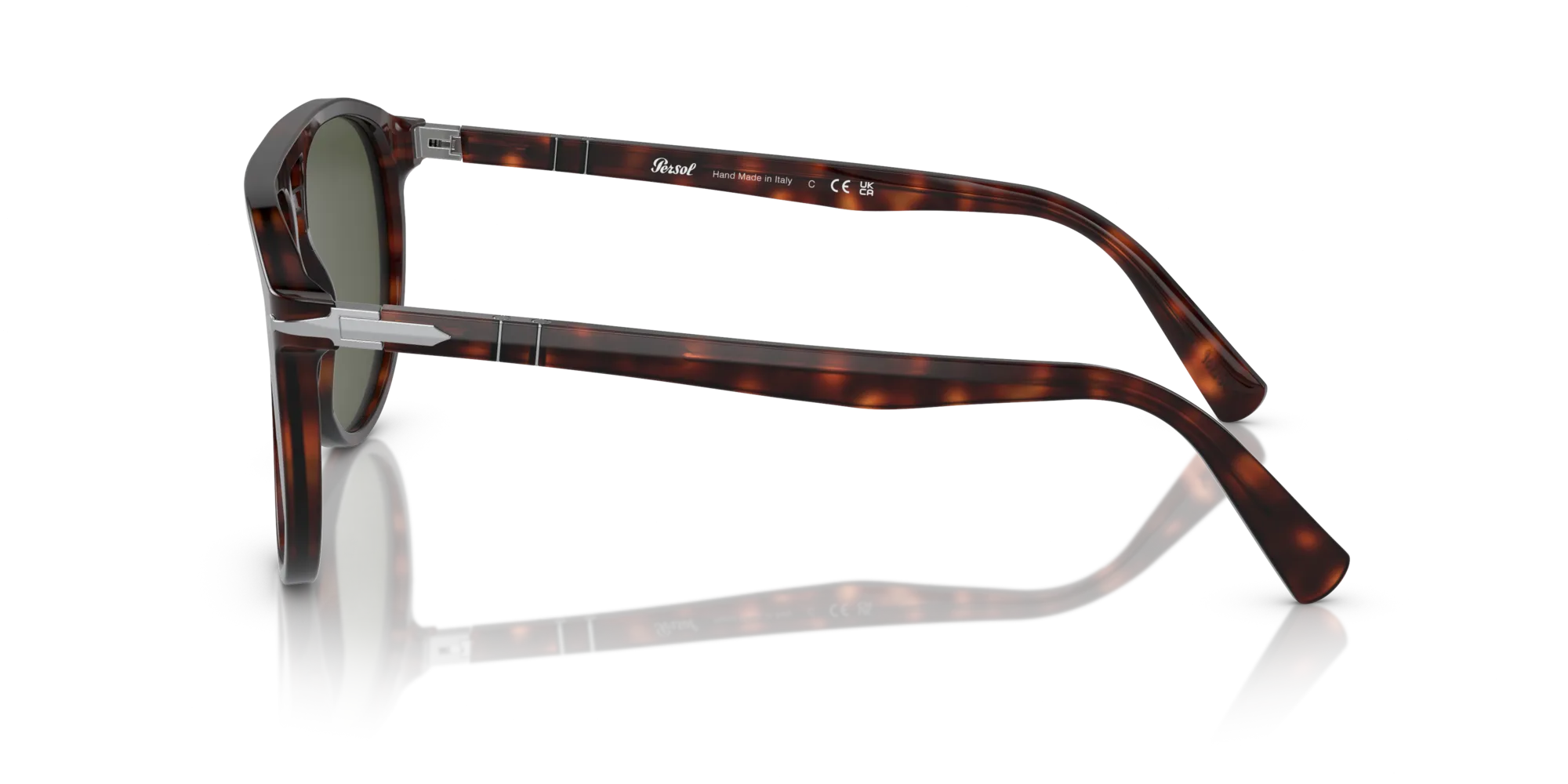 Persol PO3311S 24/31 Occhiali da sole Acetato Tartaruga Verde Pilot Normale - immagine 4