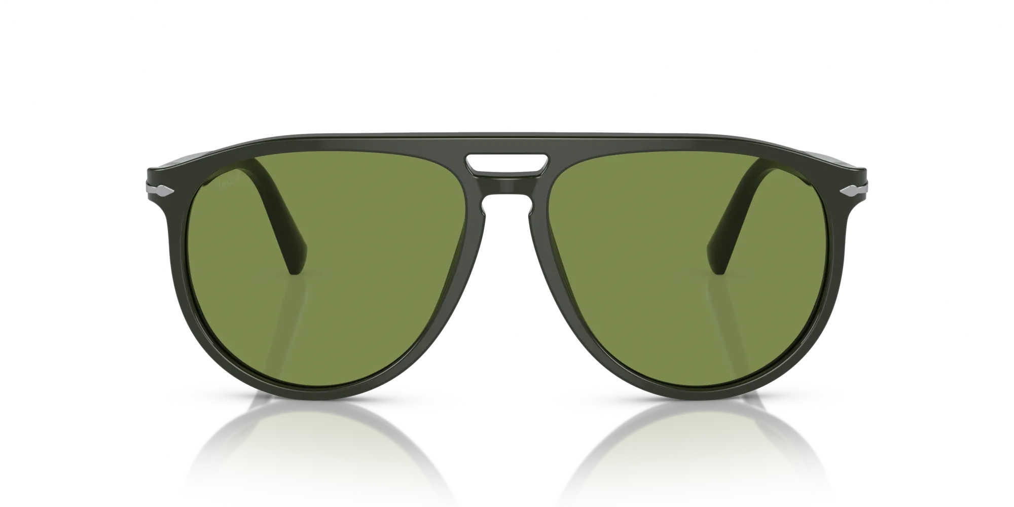 Persol PO3311S 11884E Occhiali da sole Acetato Verde Verde Pilot Normale - immagine 3