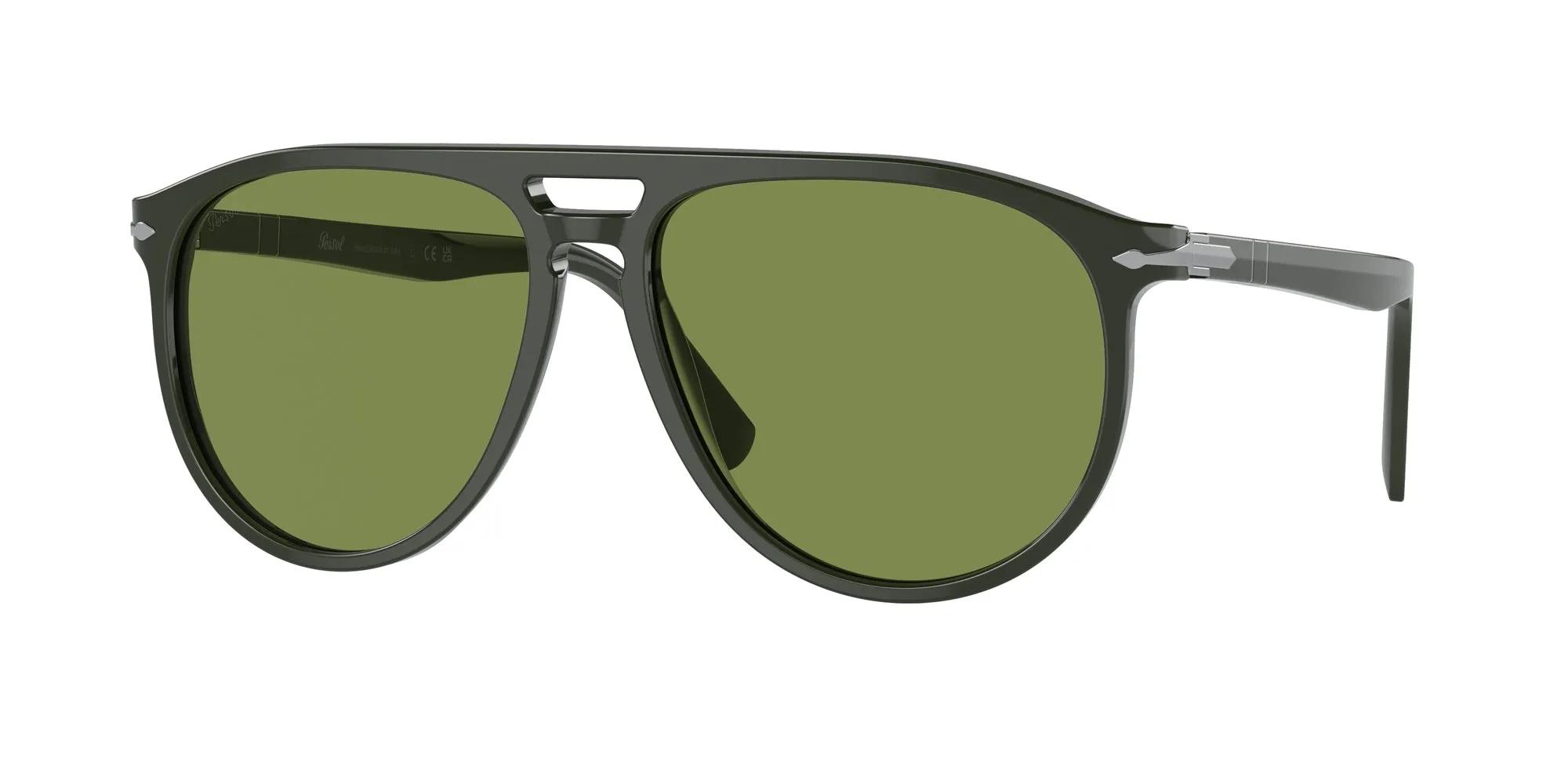 Persol PO3311S 11884E Occhiali da sole Acetato Verde Verde Pilot Normale - immagine 1