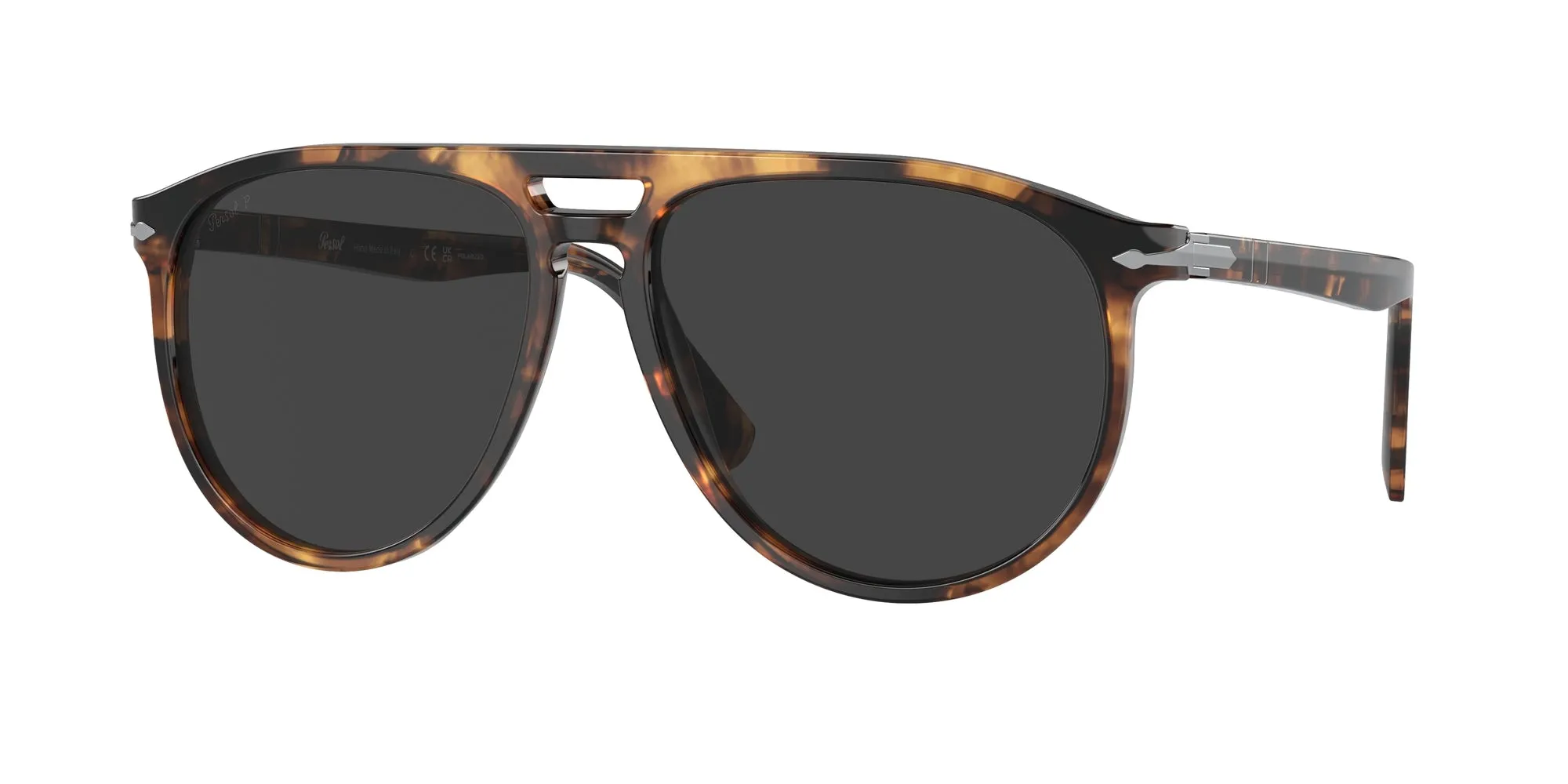 Persol PO3311S 110248 Occhiali da sole Acetato Tartaruga Grigio Pilot Polarizzata - immagine 1