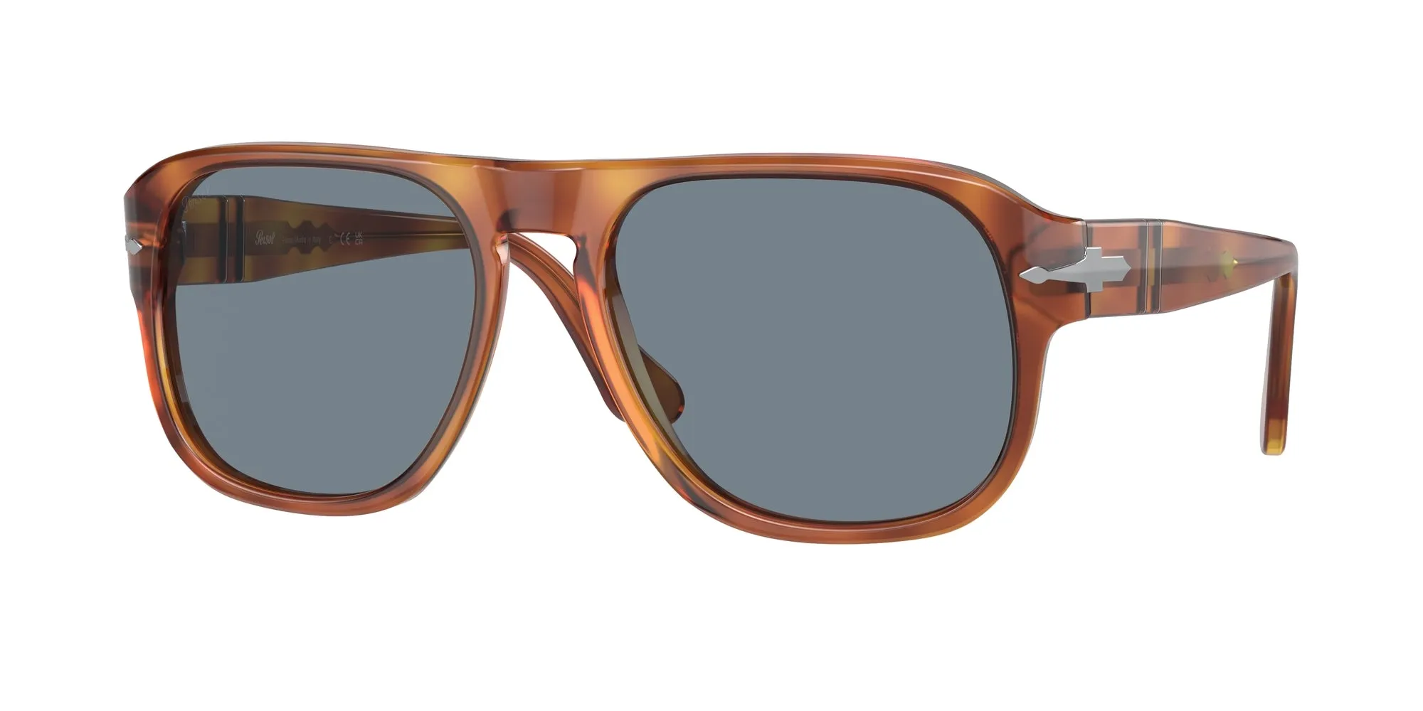 Persol PO3310S JEAN 96/56 Occhiali da sole Acetato Marrone Blu Squadrata Normale - immagine 1