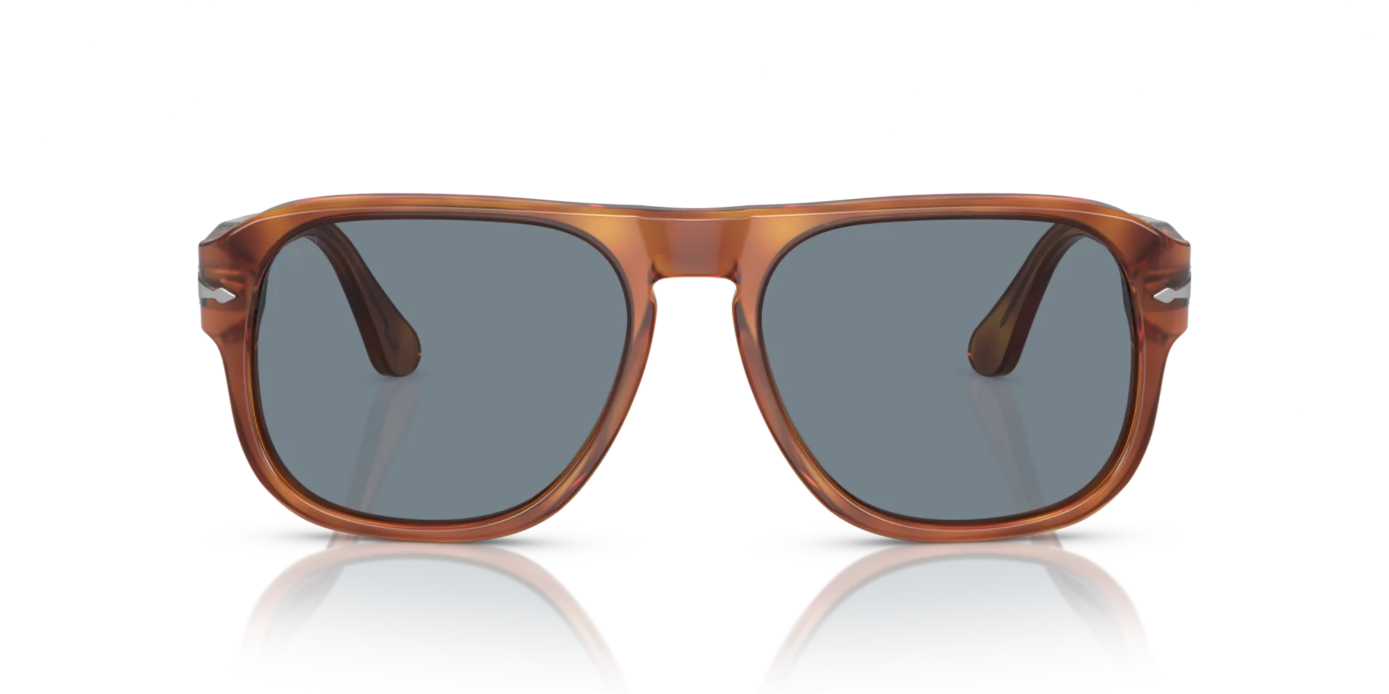 Persol PO3310S JEAN 96/56 Occhiali da sole Acetato Marrone Blu Squadrata Normale - immagine 3