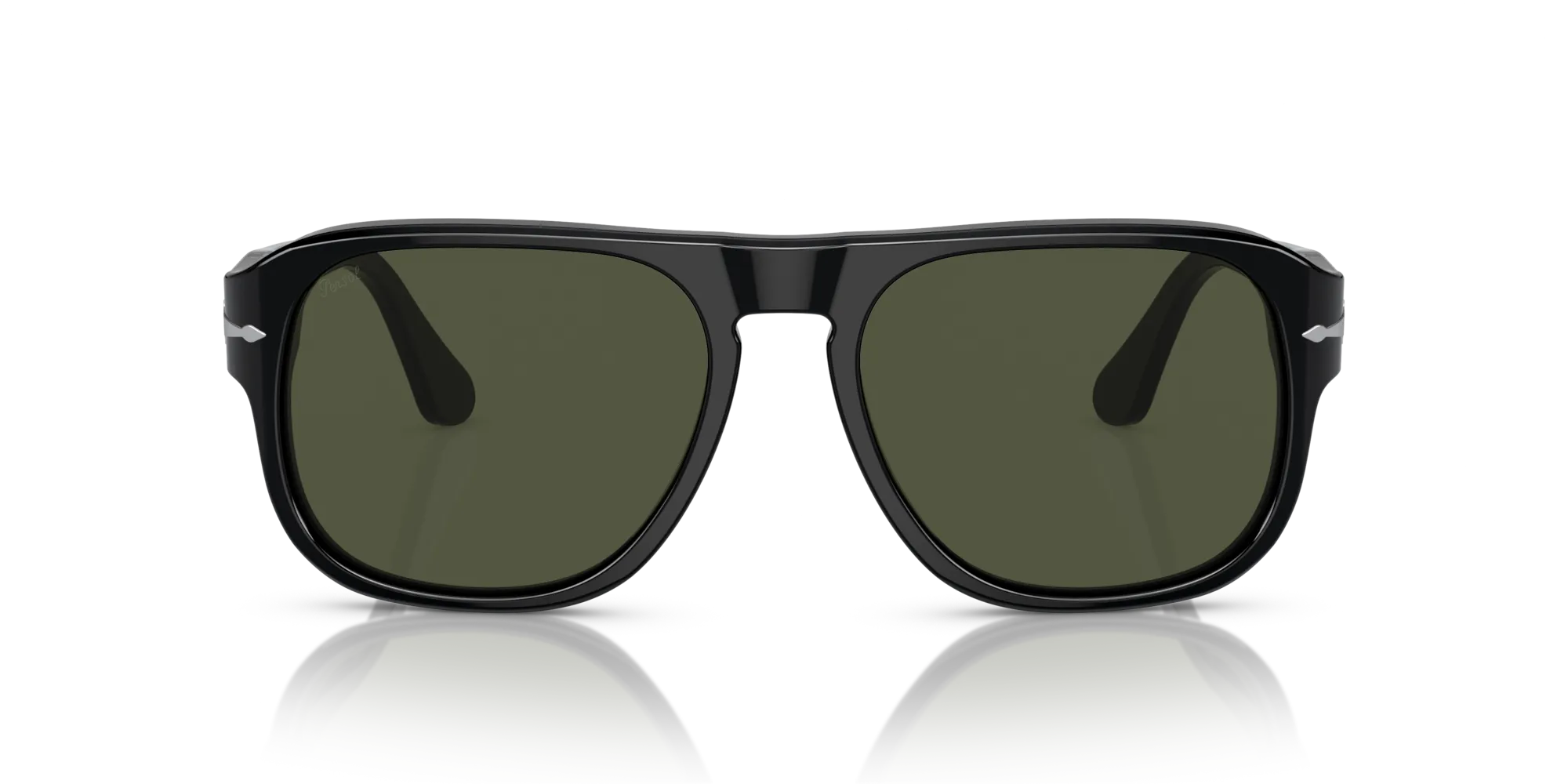 Persol PO3310S JEAN 95/31 Occhiali da sole Acetato Nero Verde Squadrata Normale - immagine 3