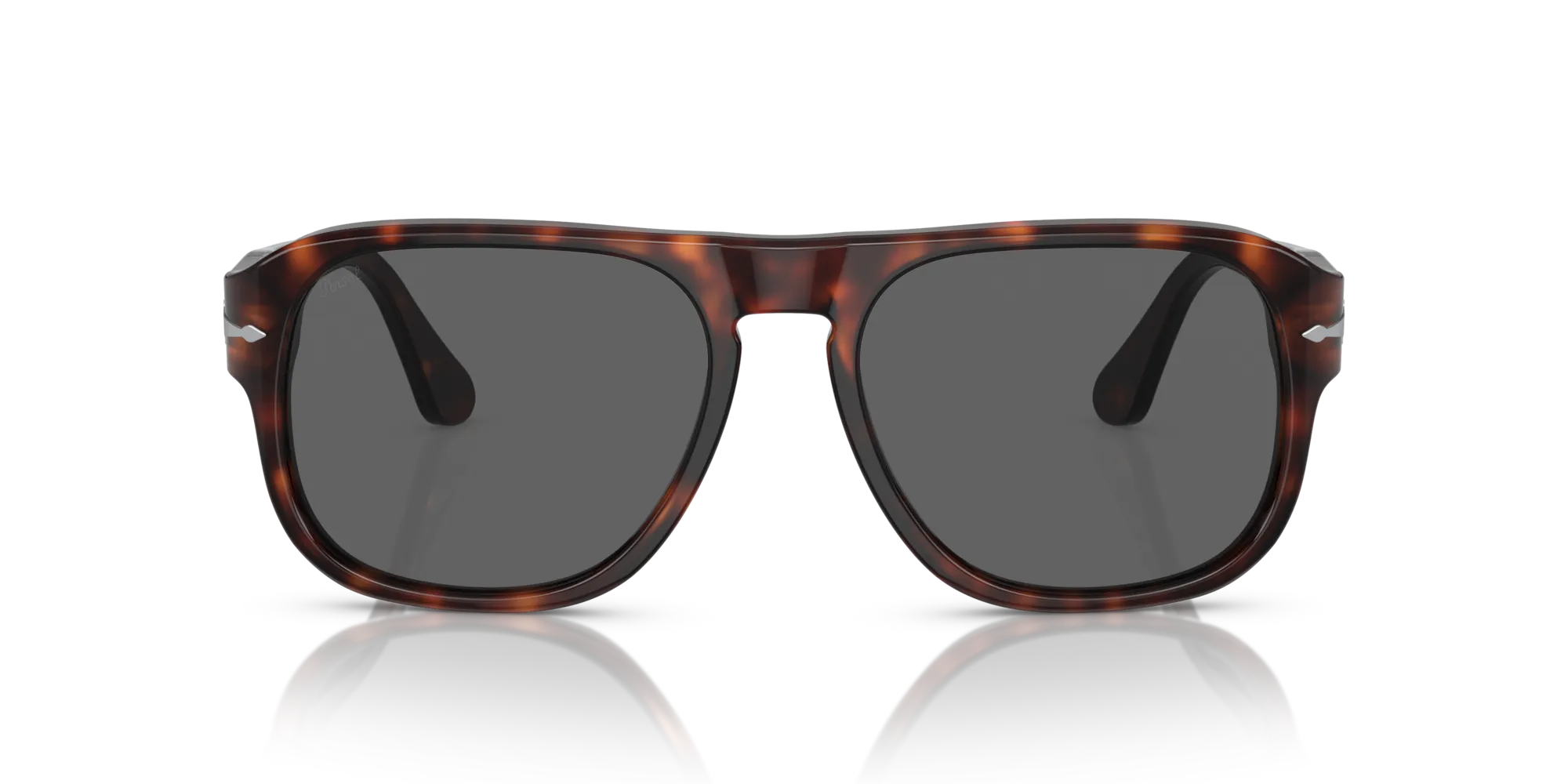 Persol PO3310S JEAN 24/B1 Occhiali da sole Acetato Tartaruga Nero Squadrata Normale - immagine 3
