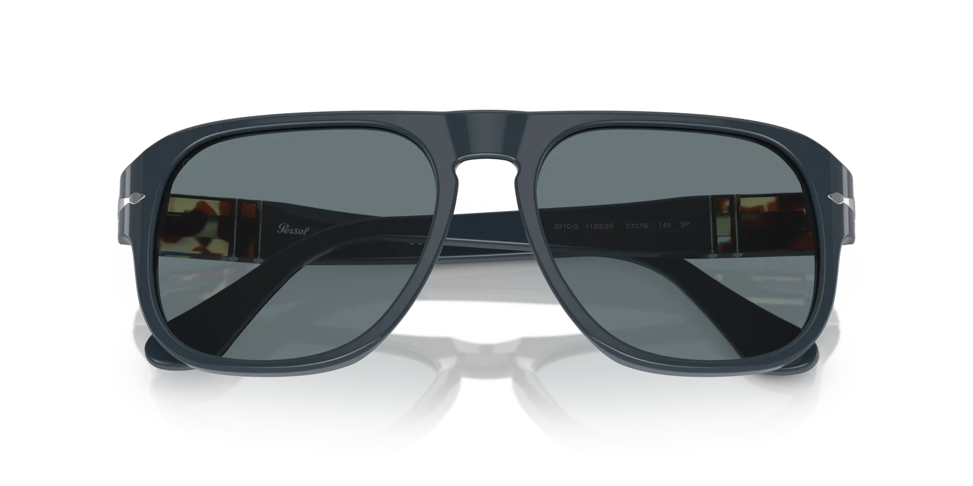Persol PO3310S JEAN 11893R Occhiali da sole Acetato Blu Blu Squadrata Polarizzata - immagine 2