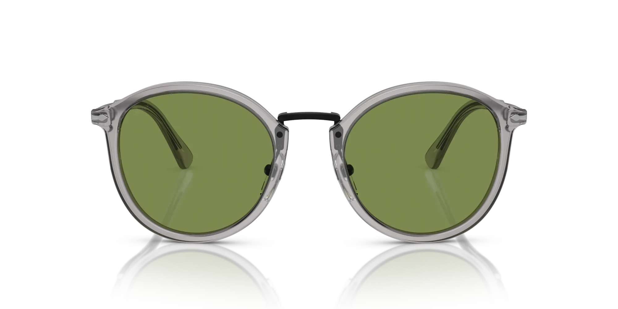 Persol PO3309S 309/4E Occhiali da sole Acetato Grigio Verde Pantos Normale - immagine 3