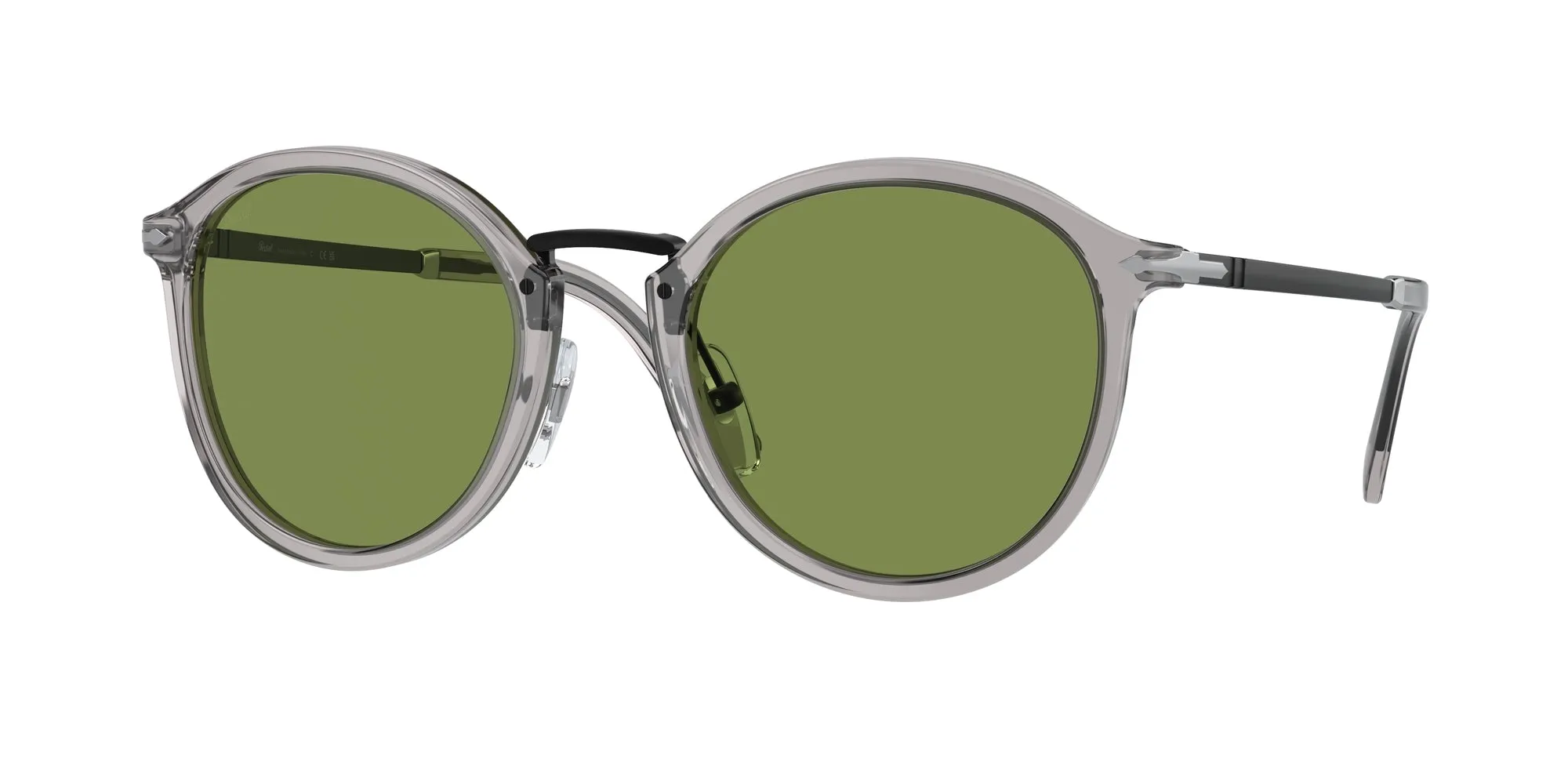 Persol PO3309S 309/4E Occhiali da sole Acetato Grigio Verde Pantos Normale - immagine 1
