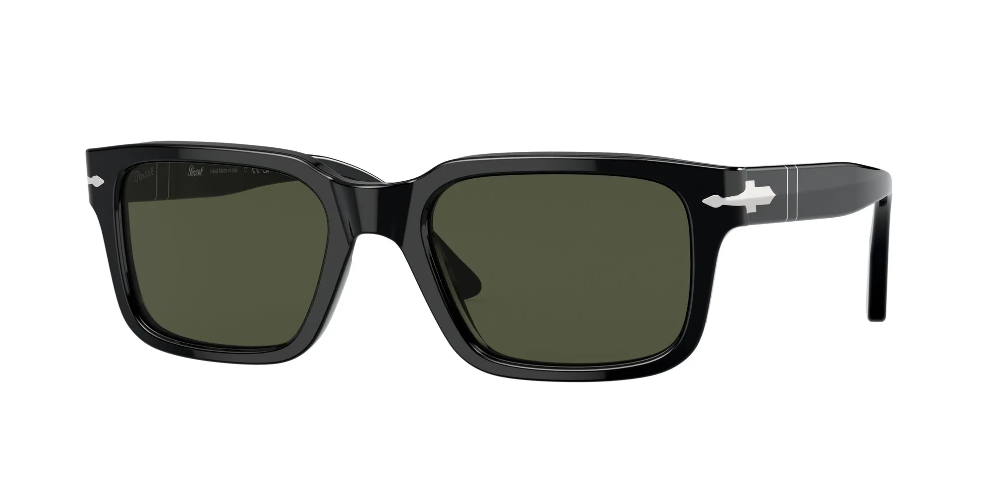 Persol PO3272S 95/31 Occhiali da sole Acetato Nero Verde Squadrata Normale - immagine 1