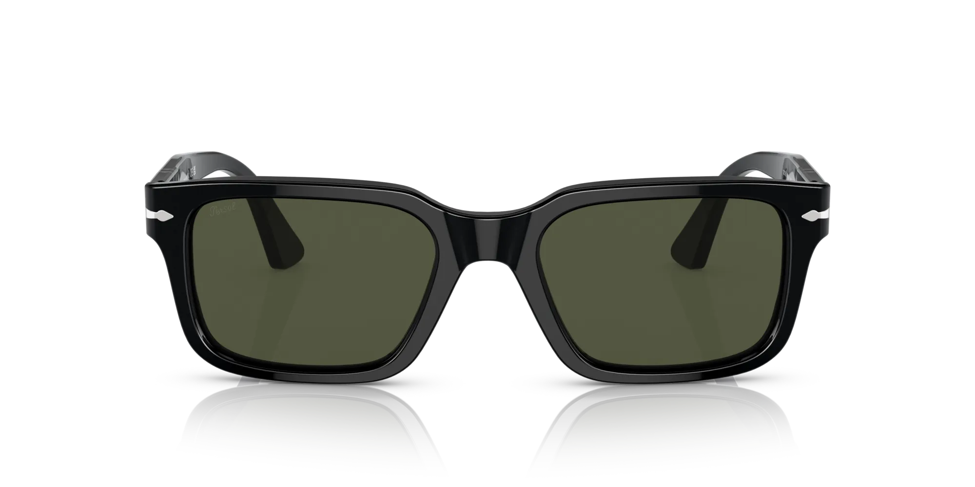 Persol PO3272S 95/31 Occhiali da sole Acetato Nero Verde Squadrata Normale - immagine 3