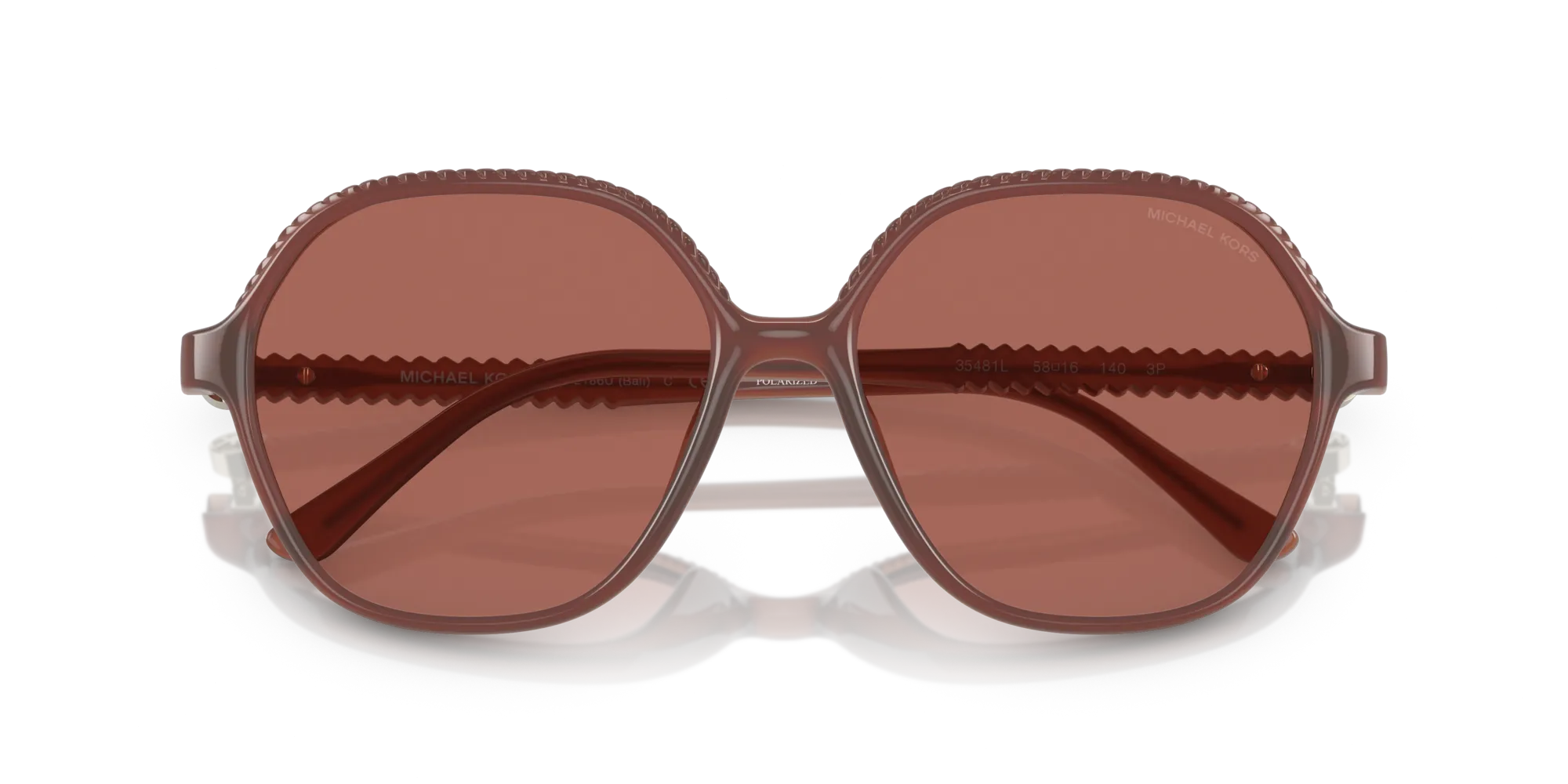 Michael Kors MK2186U BALI 35481L Occhiali da sole Iniettato Marrone Marrone Geometrica Polarizzata - immagine 2