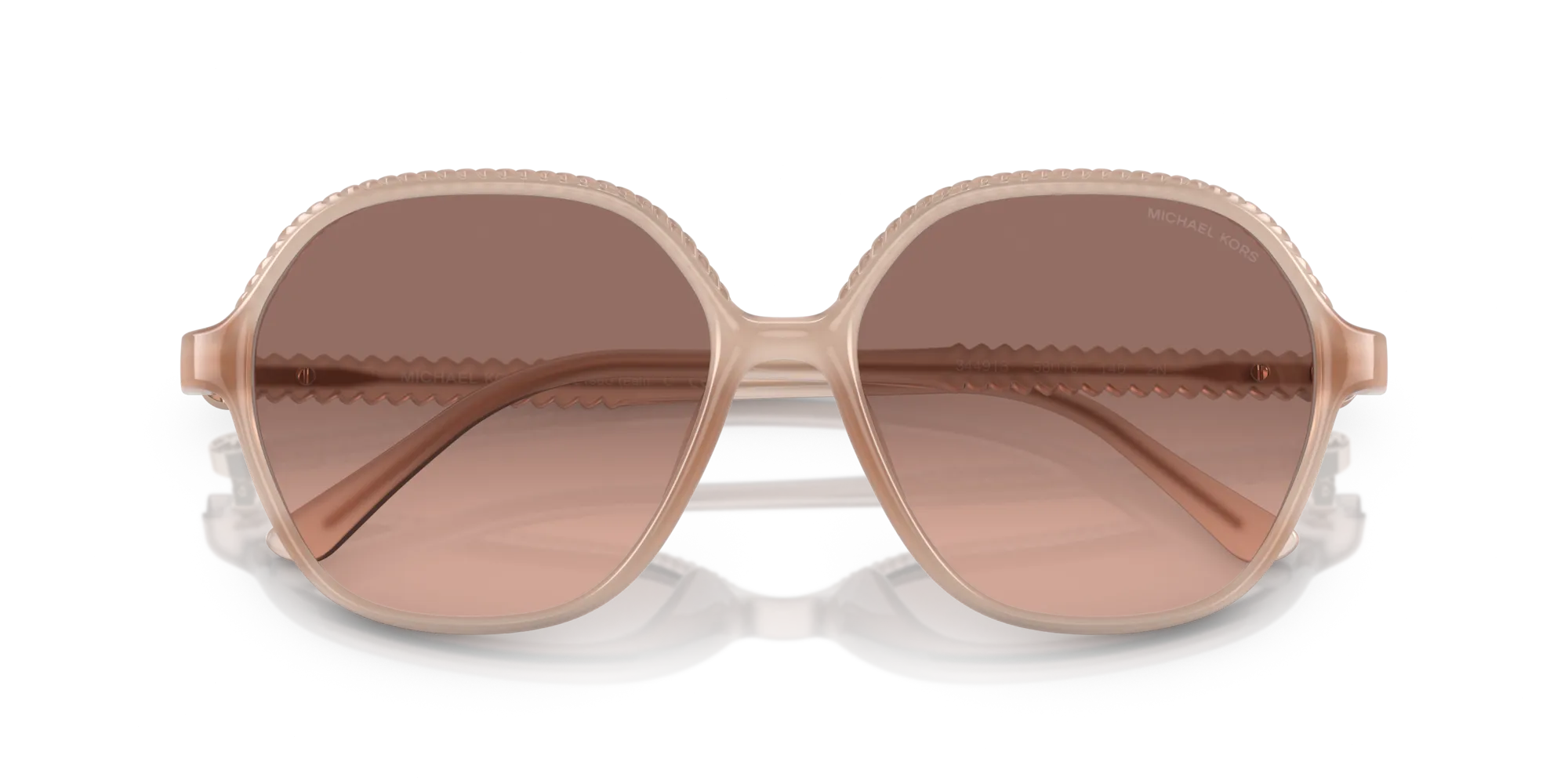 Michael Kors MK2186U BALI 344913 Occhiali da sole Iniettato Rosa Marrone Geometrica Normale Sfumato - immagine 2