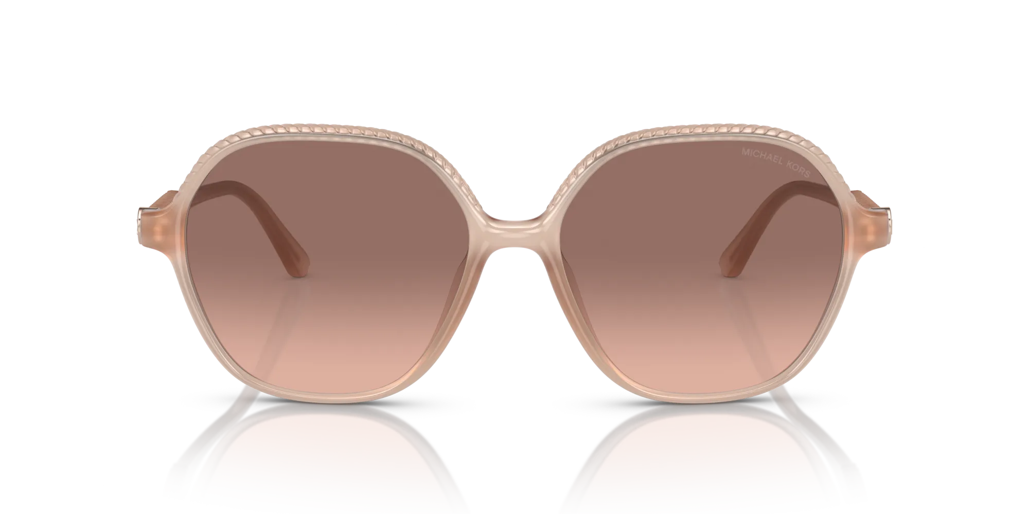 Michael Kors MK2186U BALI 344913 Occhiali da sole Iniettato Rosa Marrone Geometrica Normale Sfumato - immagine 3