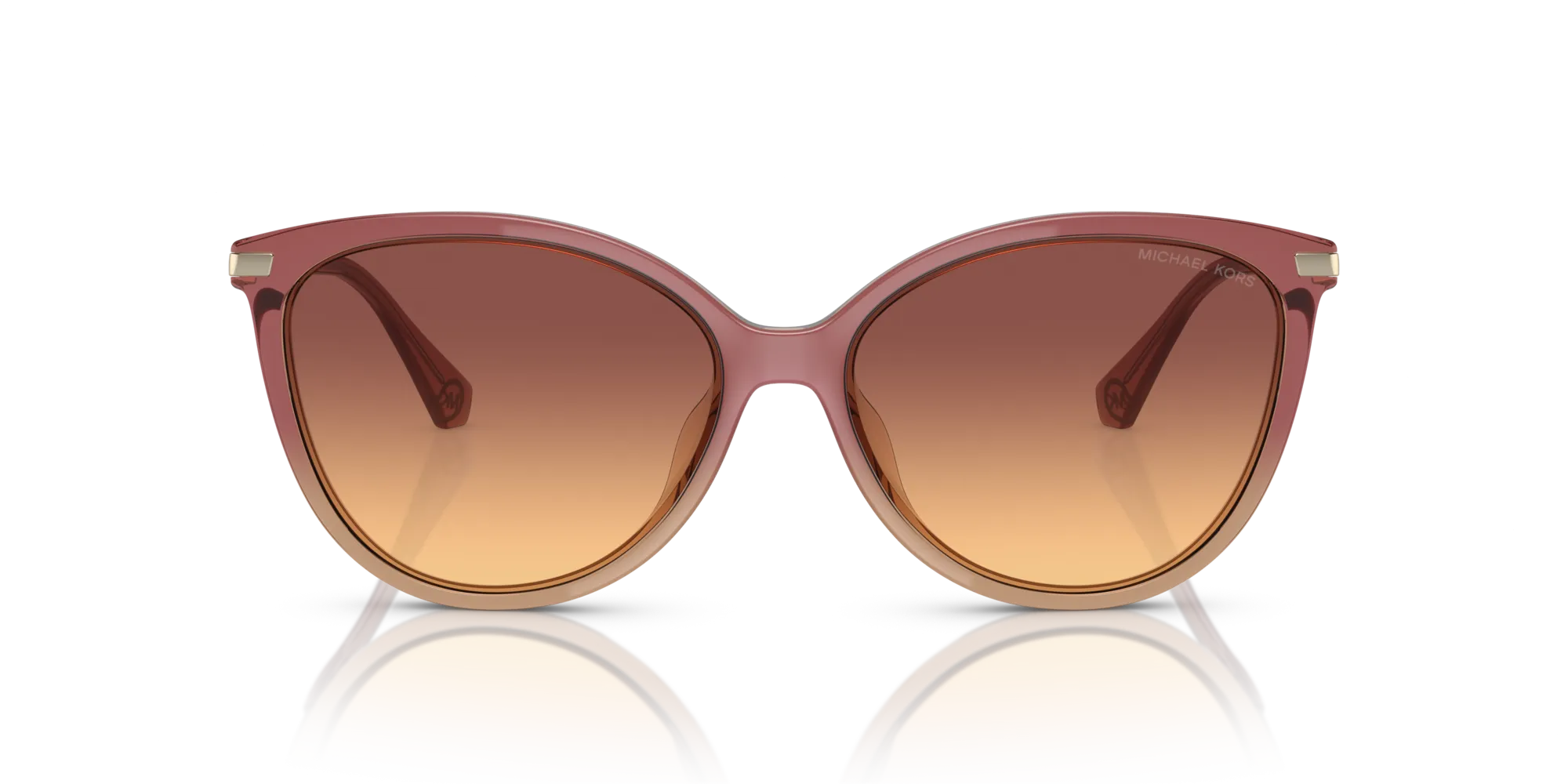 Michael Kors MK2184U DUPONT 325678 Occhiali da sole Iniettato Rosa Marrone Cat Eye Normale Sfumato - immagine 3