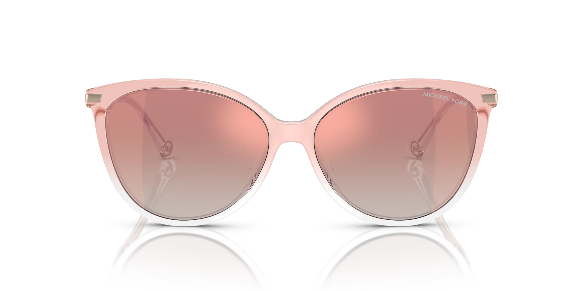 Michael Kors MK2184U DUPONT 32556F Occhiali da sole Iniettato Rosa Oro Cat Eye Normale Sfumato - immagine 3