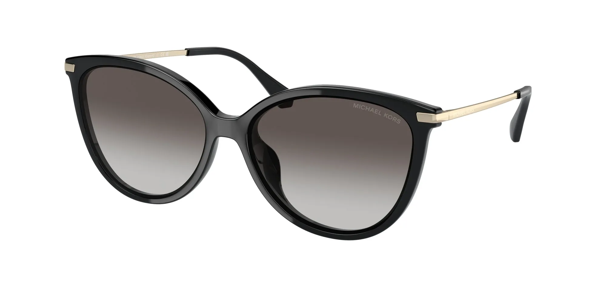 Michael Kors MK2184U DUPONT 30058G Occhiali da sole Iniettato Nero Grigio Cat Eye Normale Sfumato - immagine 1