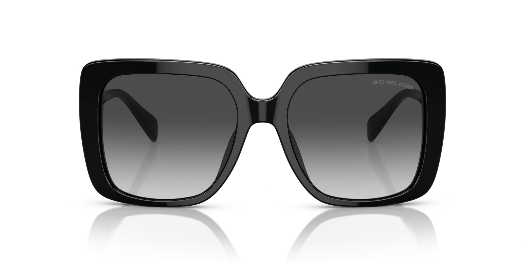 Michael Kors MK2183U MALLORCA 30058G Occhiali da sole Acetato Nero Grigio Squadrata Normale Sfumato - immagine 3