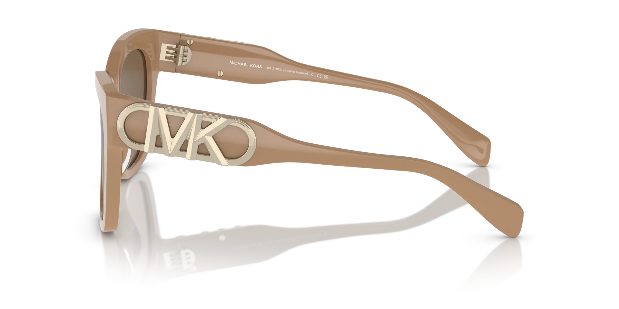 Michael Kors MK2182U EMPIRE SQUARE 355573 Occhiali da sole Acetato Marrone Marrone Farfalla Normale - immagine 4