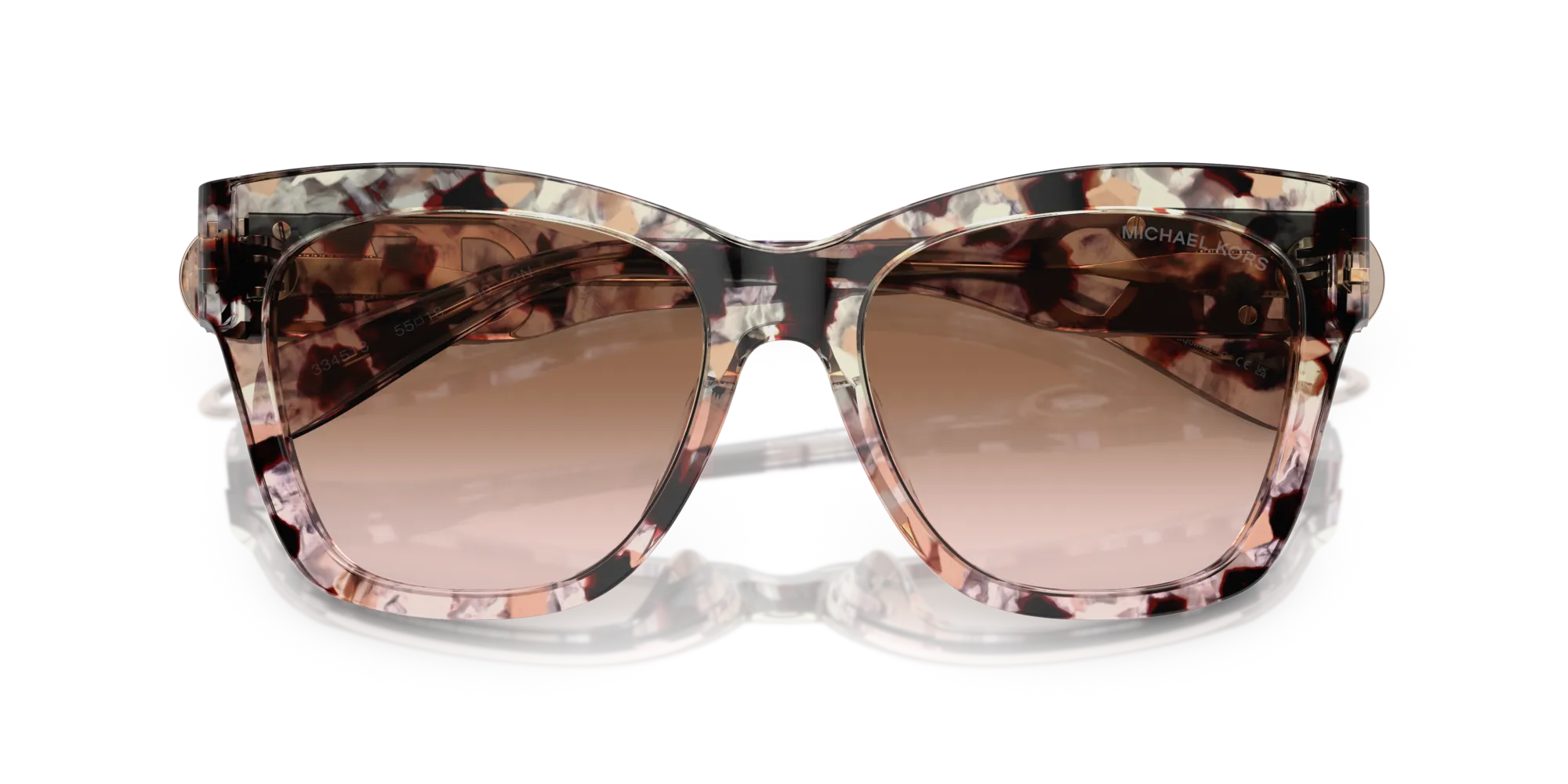 Michael Kors MK2182U EMPIRE SQUARE 334513 Occhiali da sole Acetato Tartaruga Marrone Farfalla Normale Sfumato - immagine 2
