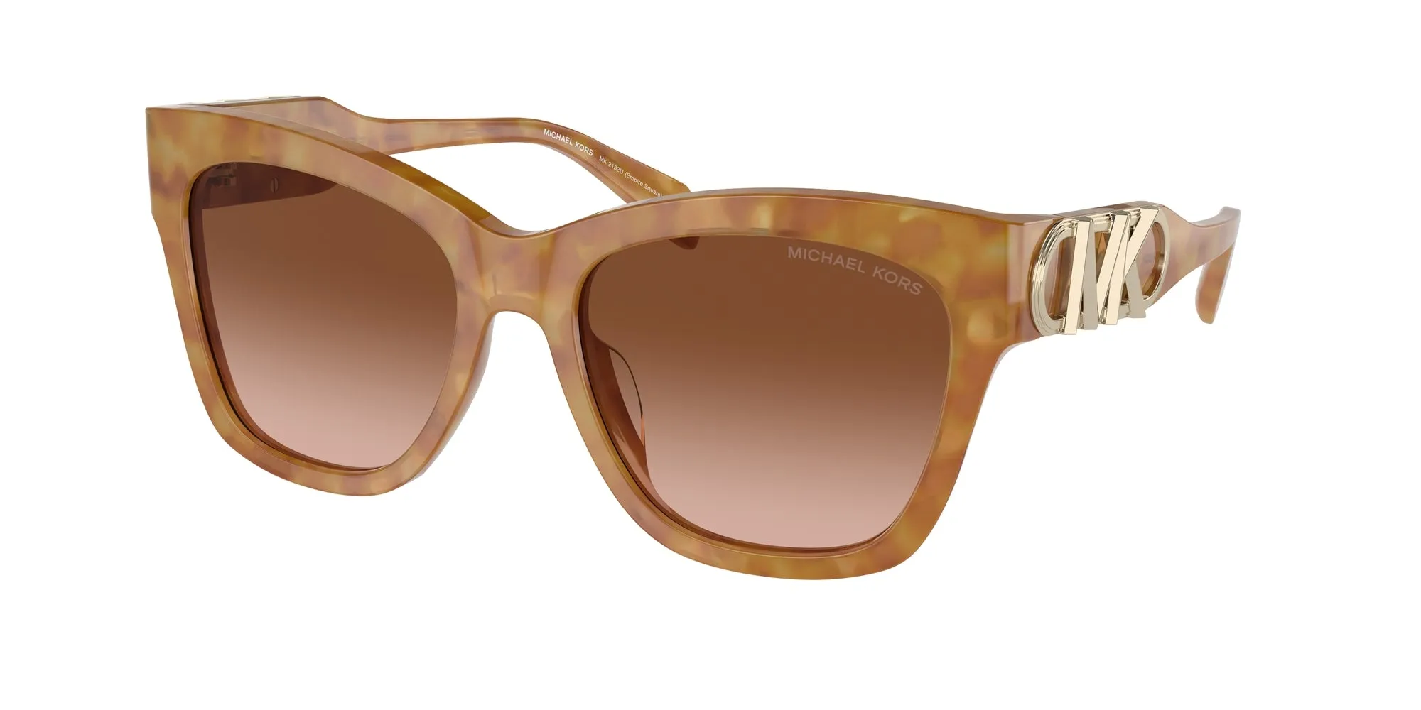 Michael Kors MK2182U EMPIRE SQUARE 32883B Occhiali da sole Acetato Tartaruga Marrone Farfalla Normale Sfumato - immagine 1