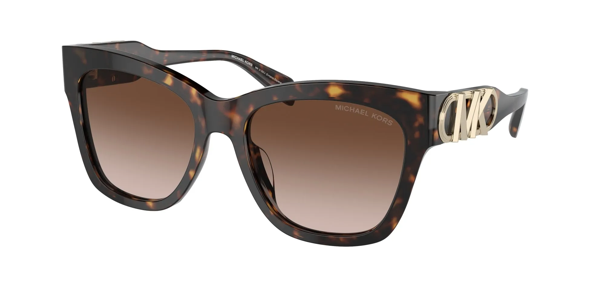 Michael Kors MK2182U EMPIRE SQUARE 300613 Occhiali da sole Acetato Tartaruga Marrone Farfalla Normale Sfumato - immagine 1