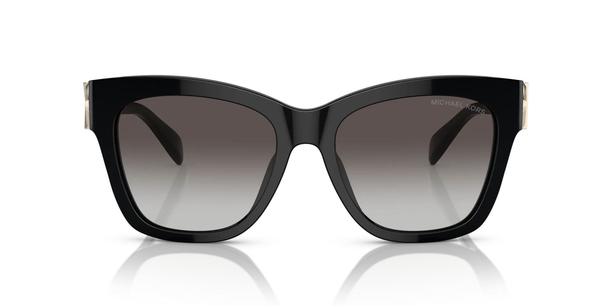 Michael Kors MK2182U EMPIRE SQUARE 30058G Occhiali da sole Acetato Nero Grigio Farfalla Normale Sfumato - immagine 3
