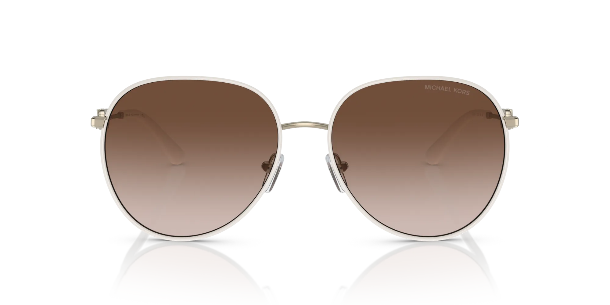 Michael Kors MK1128J EMPIRE 123313 Occhiali da sole Metallo Oro Marrone Pilot Normale Sfumato - immagine 3