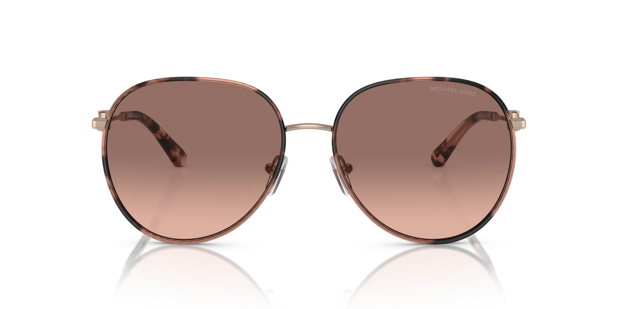 Michael Kors MK1128J EMPIRE 110813 Occhiali da sole Metallo Oro Marrone Pilot Normale Sfumato - immagine 3