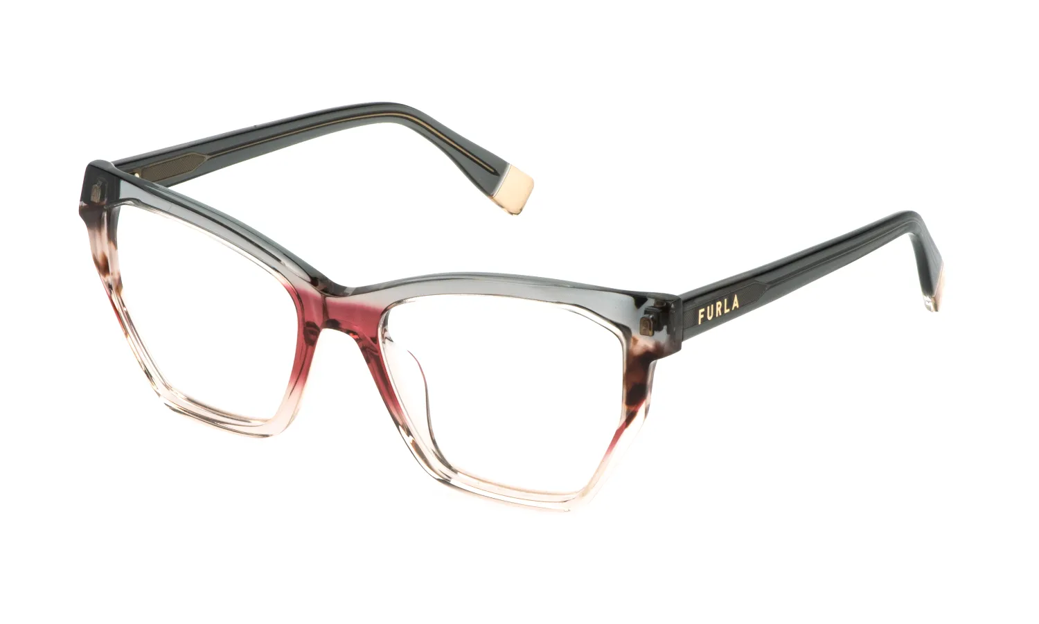 Furla VFU868V 0G49 Montature da vista Acetato Grigio Geometrica - immagine 1
