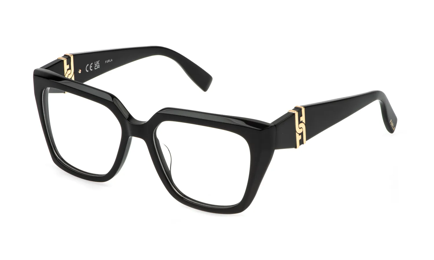 Furla VFU866 700 Montature da vista Acetato Nero Squadrata - immagine 1