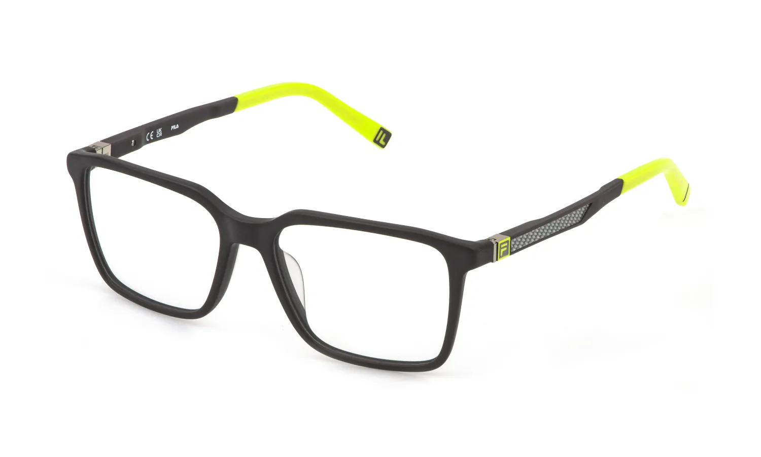 Fila VFID09 GFSM Montature da vista Acetato Grigio Squadrata - immagine 1