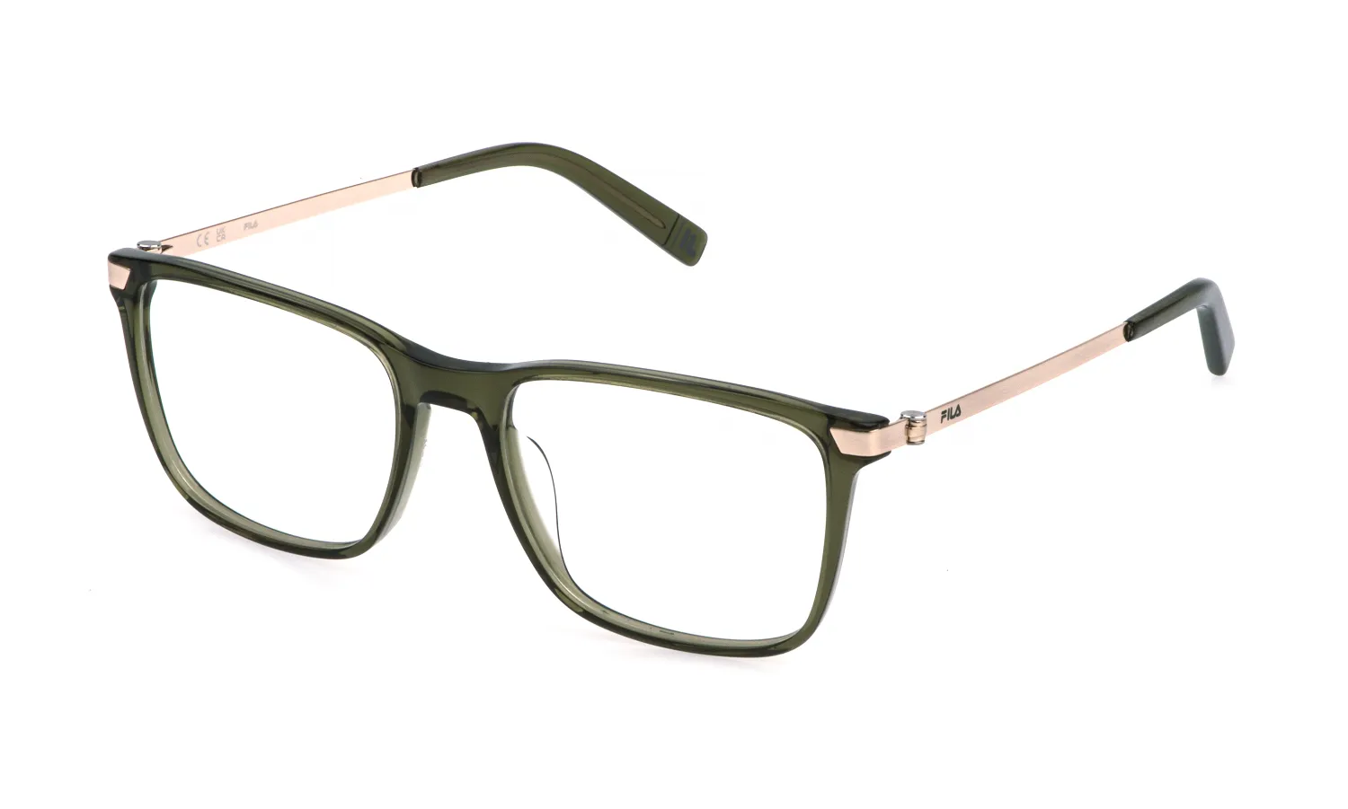 Fila VFIB01 09HF Montature da vista Acetato Verde Squadrata - immagine 1