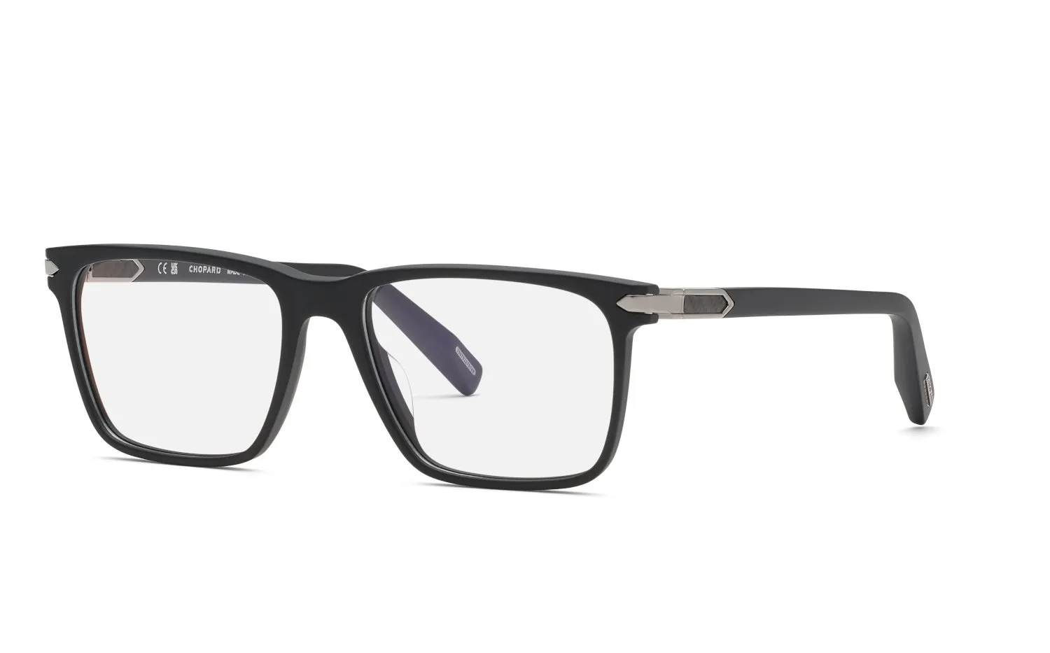 Chopard VCH409 703 Montature da vista Acetato Nero Squadrata - immagine 1