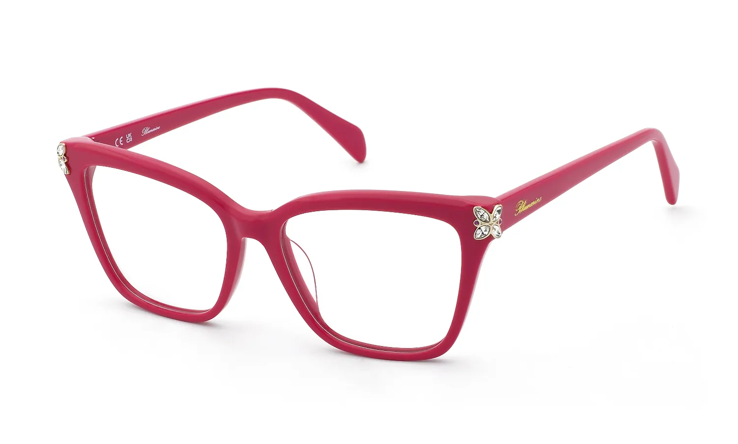Blumarine VBM255S 02GF Montature da vista Acetato Viola Farfalla - immagine 1