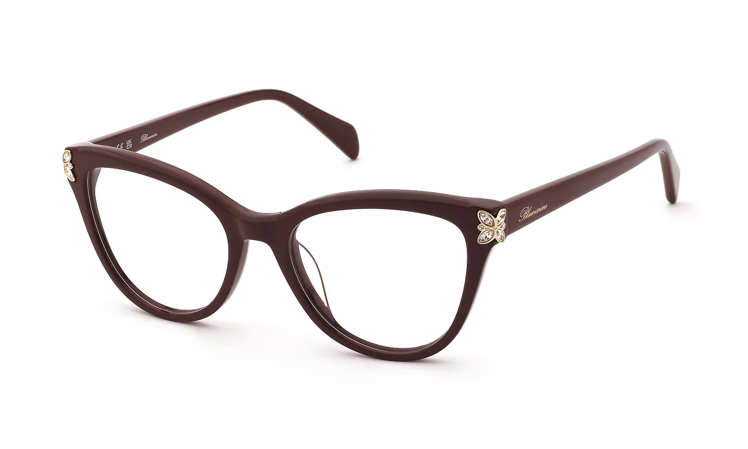 Blumarine VBM254S 09FD Montature da vista Acetato Viola Farfalla - immagine 1